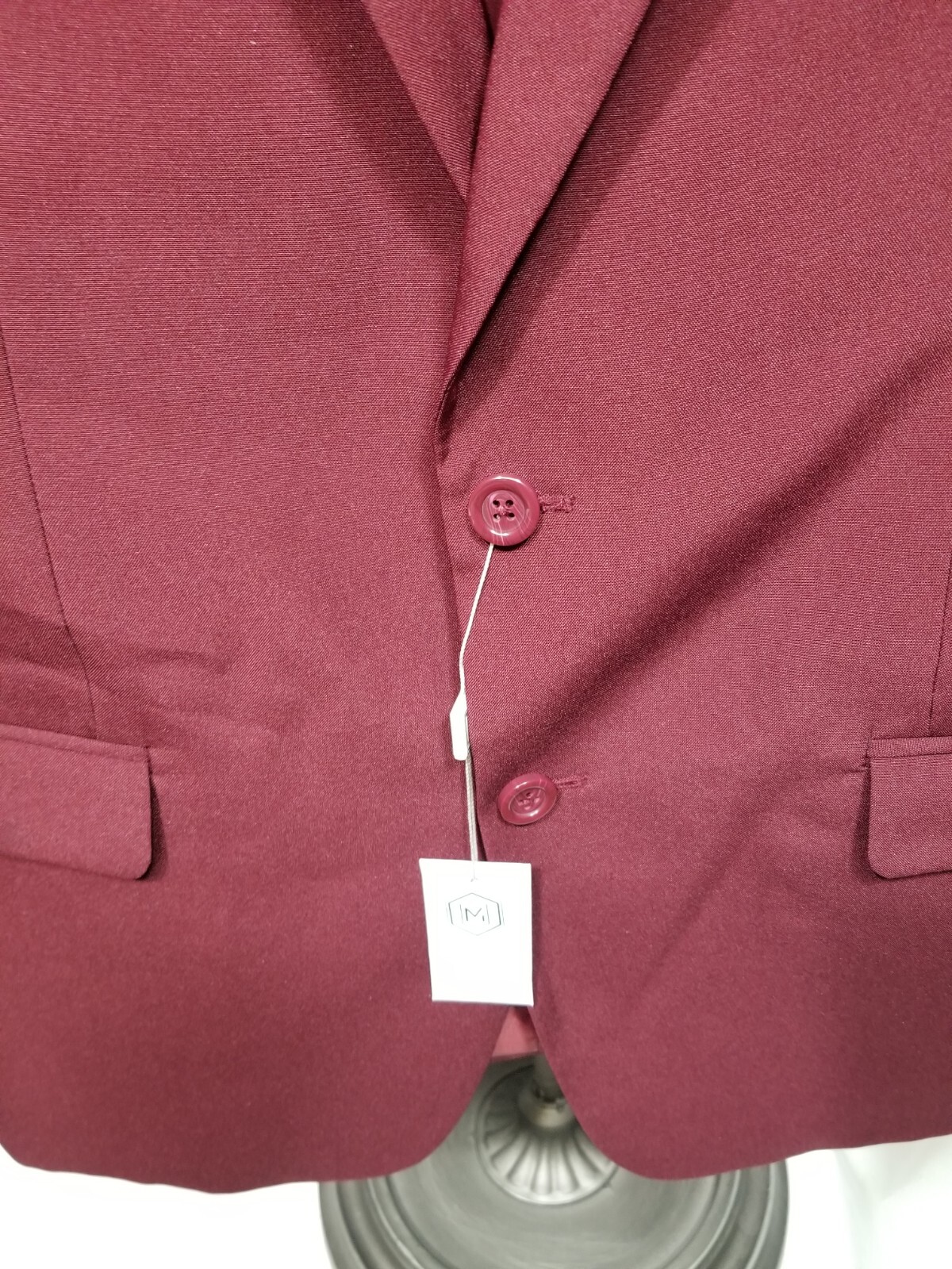 MDRN UOMA By Braveman New W/Tag Maroon Men’s Suit Jacket & Pants See Measurement