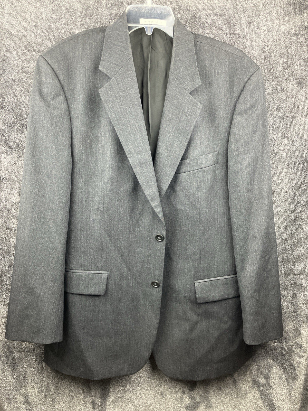 Bagir Men’s 42M Wool Blazer Sport Coat 2 Button Single Breasted Made in Israel