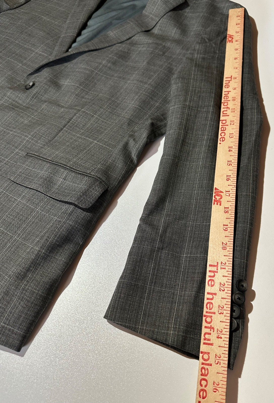 Jos A Bank Traveler Suit Jacket 48 R Gray Travel Tech Slim Fit Relaxed Tailoring