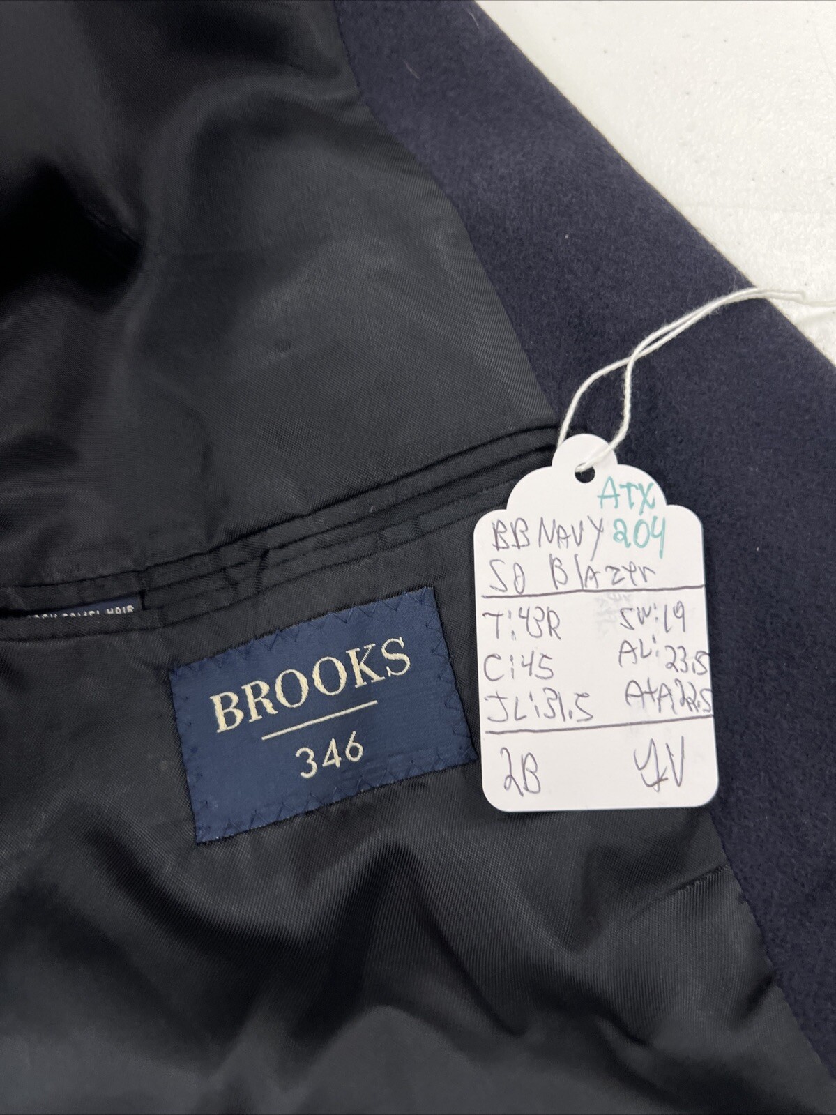 FALL/WINTER Brooks Brothers Men’s Navy Blue Solid Wool Blazer 43R $895