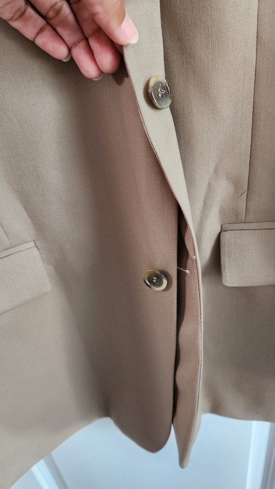 Joseph & Feiss International Men Blazer 46R Light Brown 100% Wool Jacket Chile
