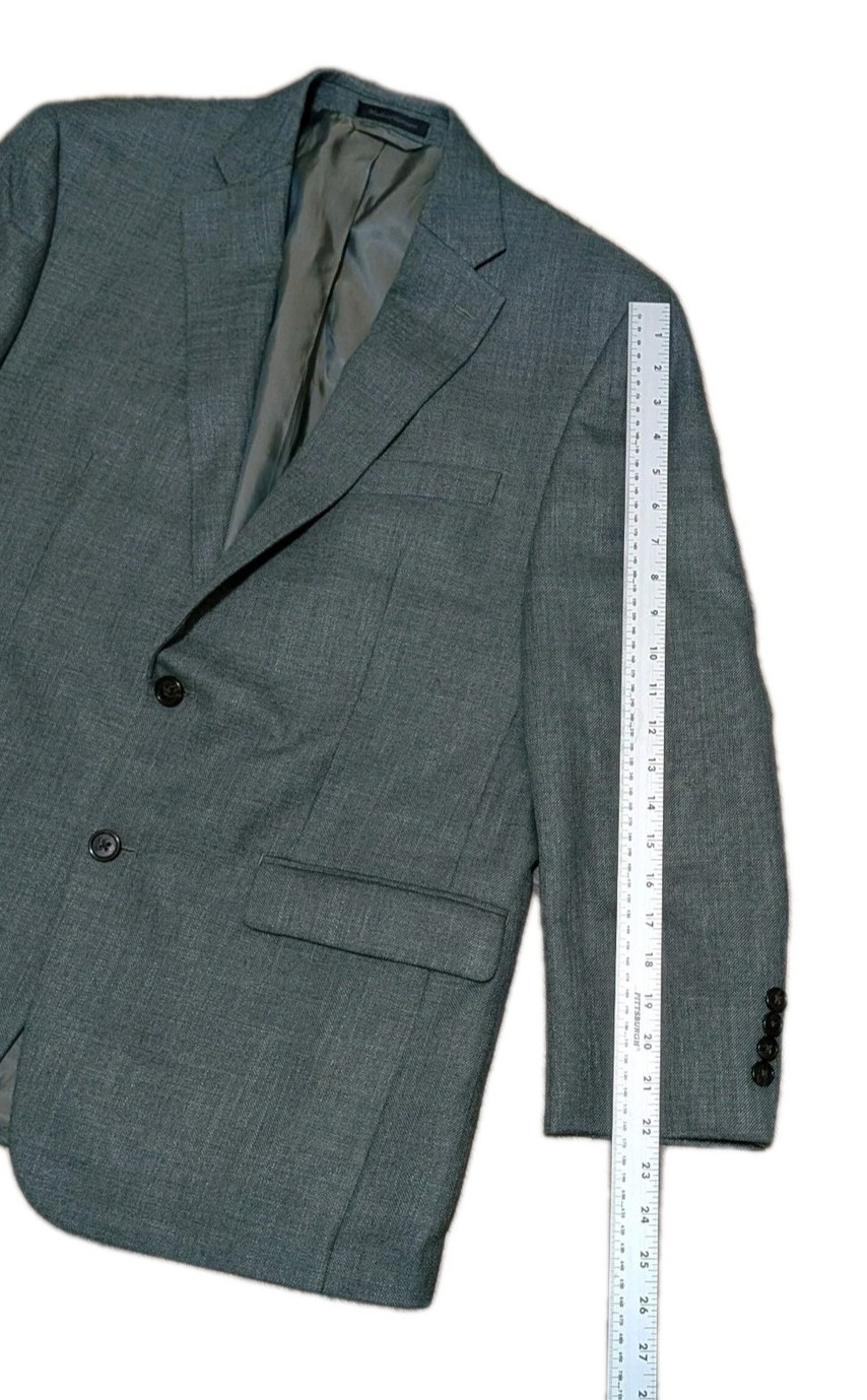 Size 40R – RALPH LAUREN – Mens Blazer 2-Button Jacket Poly/Rayon/Linen Blend EUC