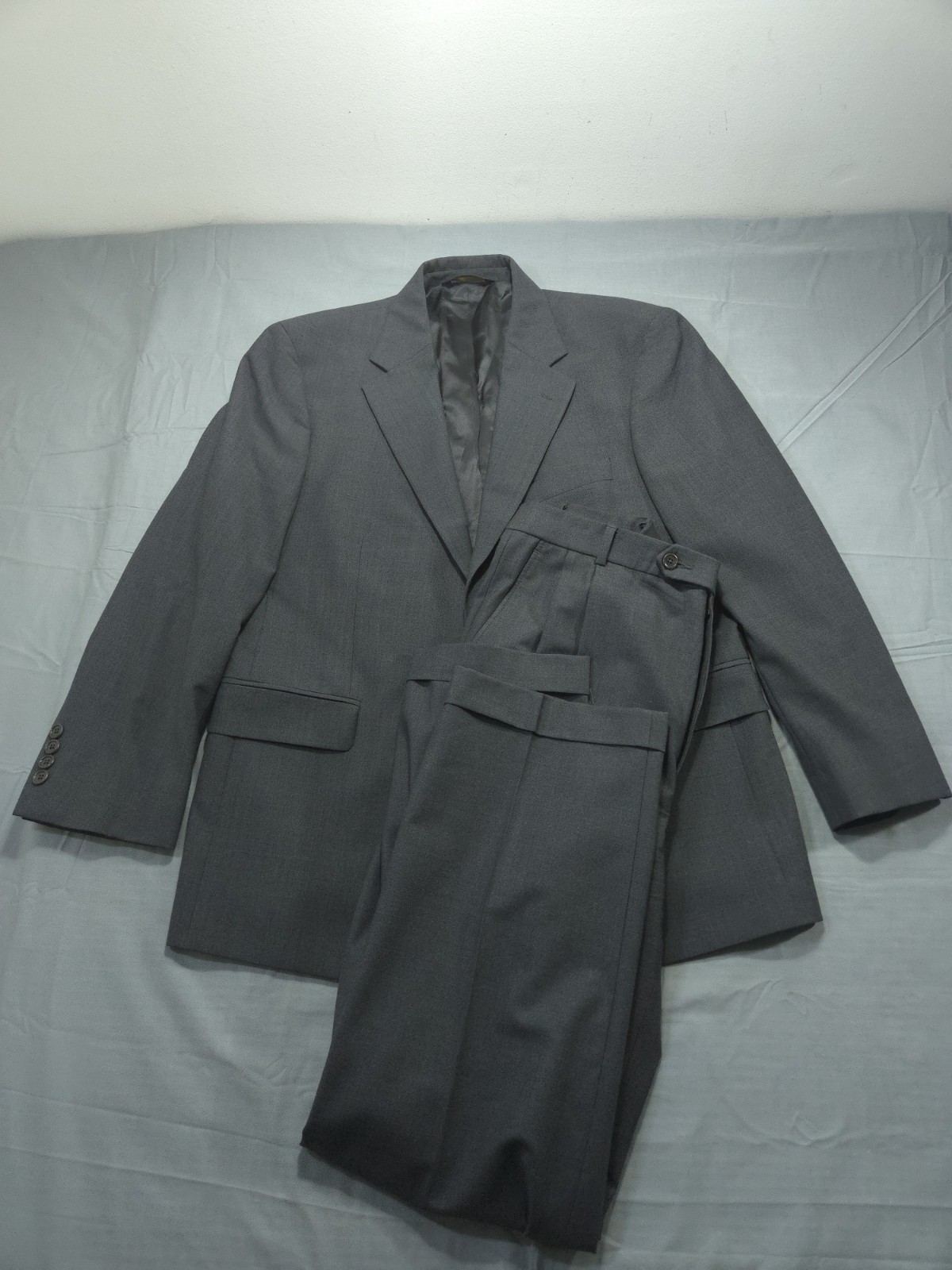 Brooks Brothers Suit Mens Gray 40S Jacket 33×31 Pants Stretch 346 Wool Full