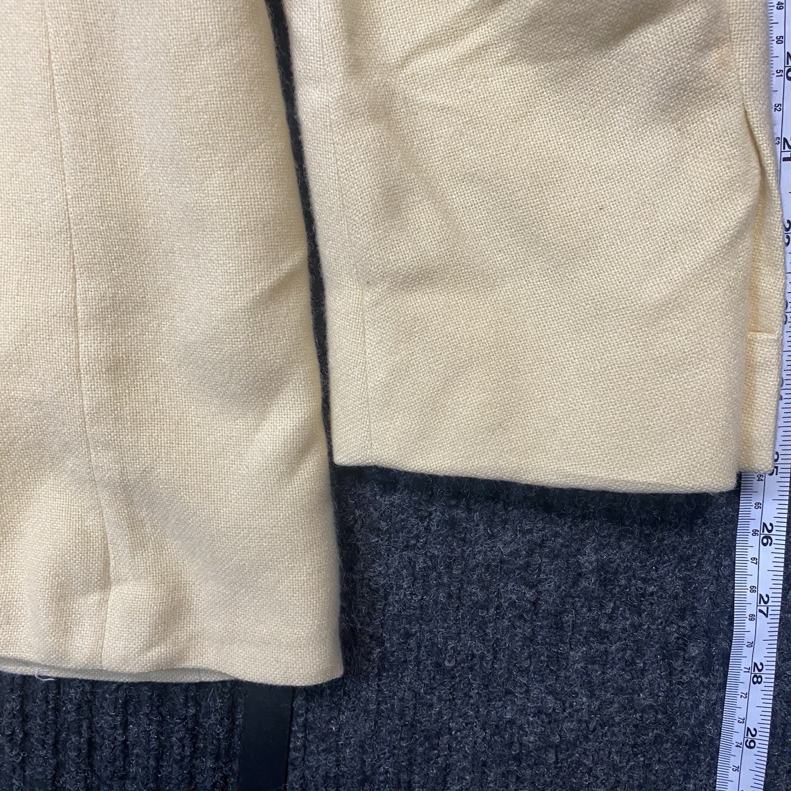 Vintage Polo Ralph Lauren Cashmere Blazer 39R Beige Preppy Sport Coat USA Made