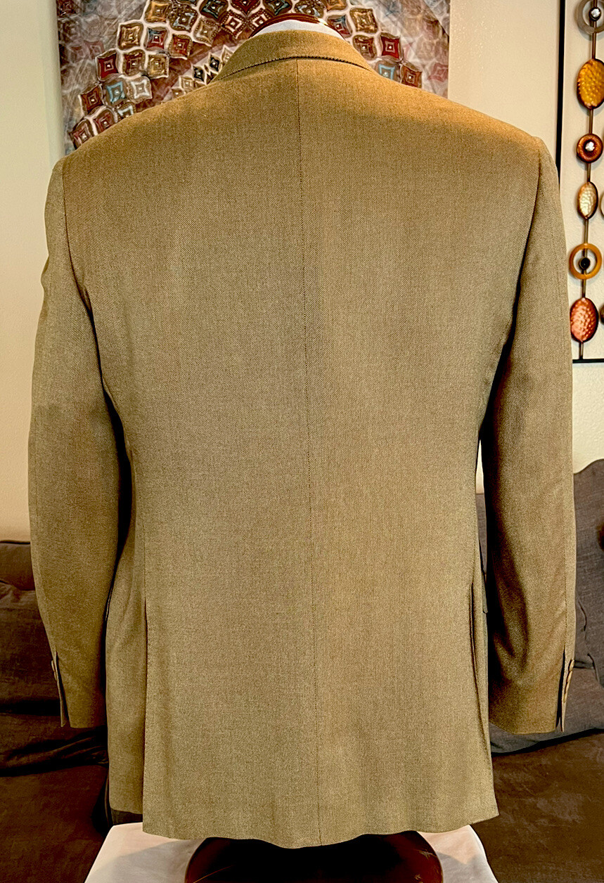 NEW Canali Mens 100% Rayon From Bamboo, Bronze, 2 Btn Blazer Sz 40 R