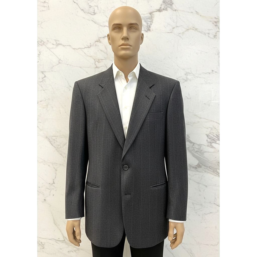 Vintage Pierre Cardin Pin Stripe Man in Wool Blazer See Photos for Sz Blue/Gray