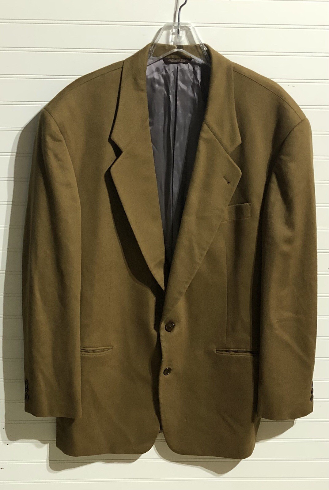 Hugo Boss Soft Wool Classic Tan Sport Jacket Blazer Men’s 32 *See measurements