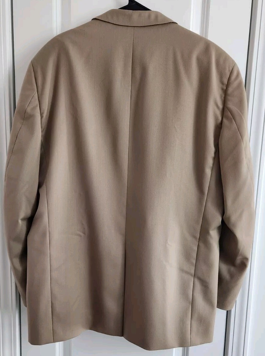 Joseph & Feiss International Men Blazer 46R Light Brown 100% Wool Jacket Chile