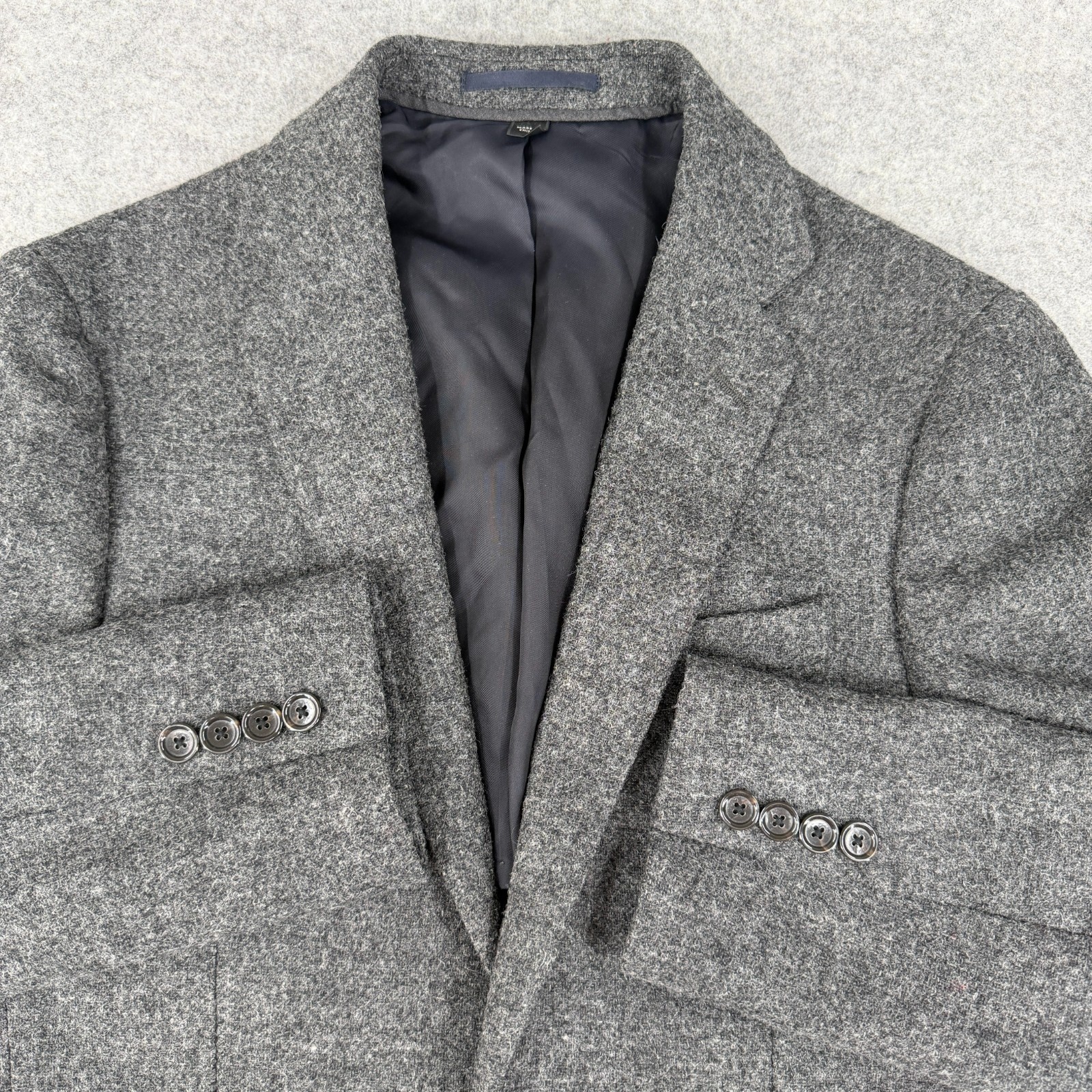 J. Crew Men’s Ludlow Unstructured Blazer Sport Coat 34S Tweed Suede Elbow Patch
