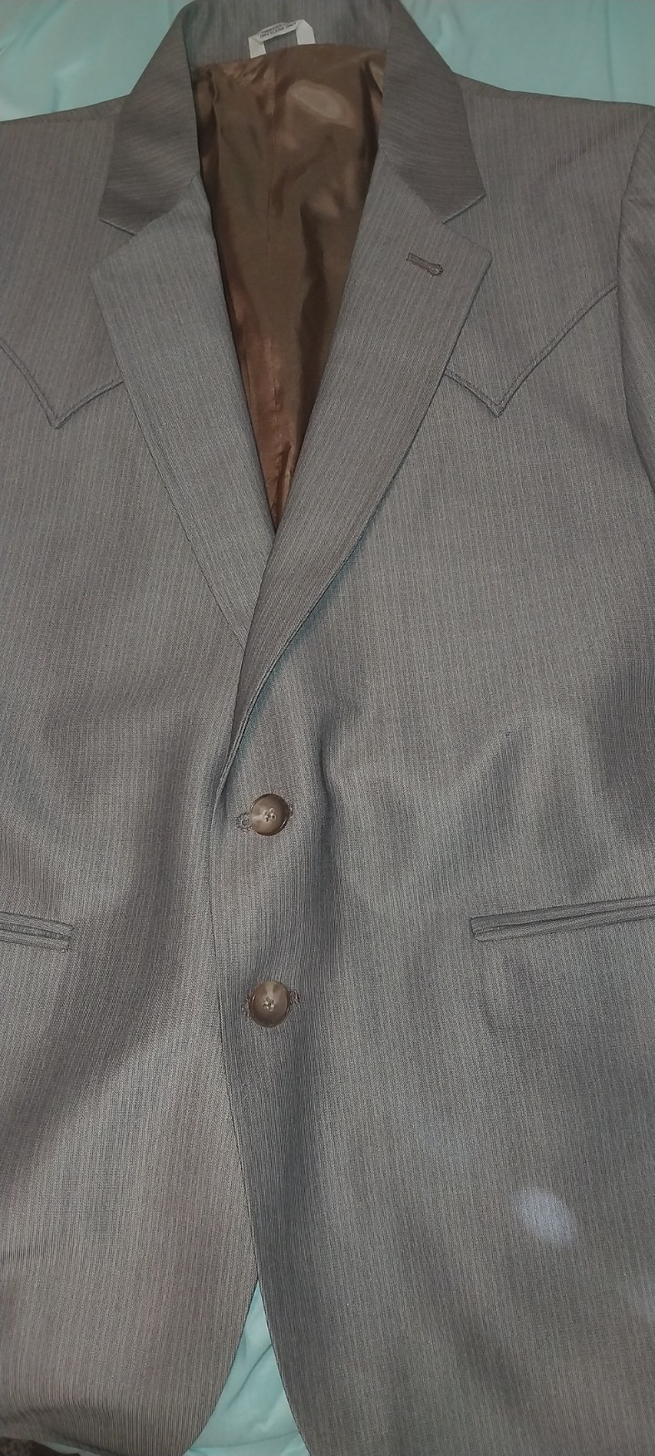 Vtg Silverado Mens Gray Western Sport Coat See Photos And Description USA Made