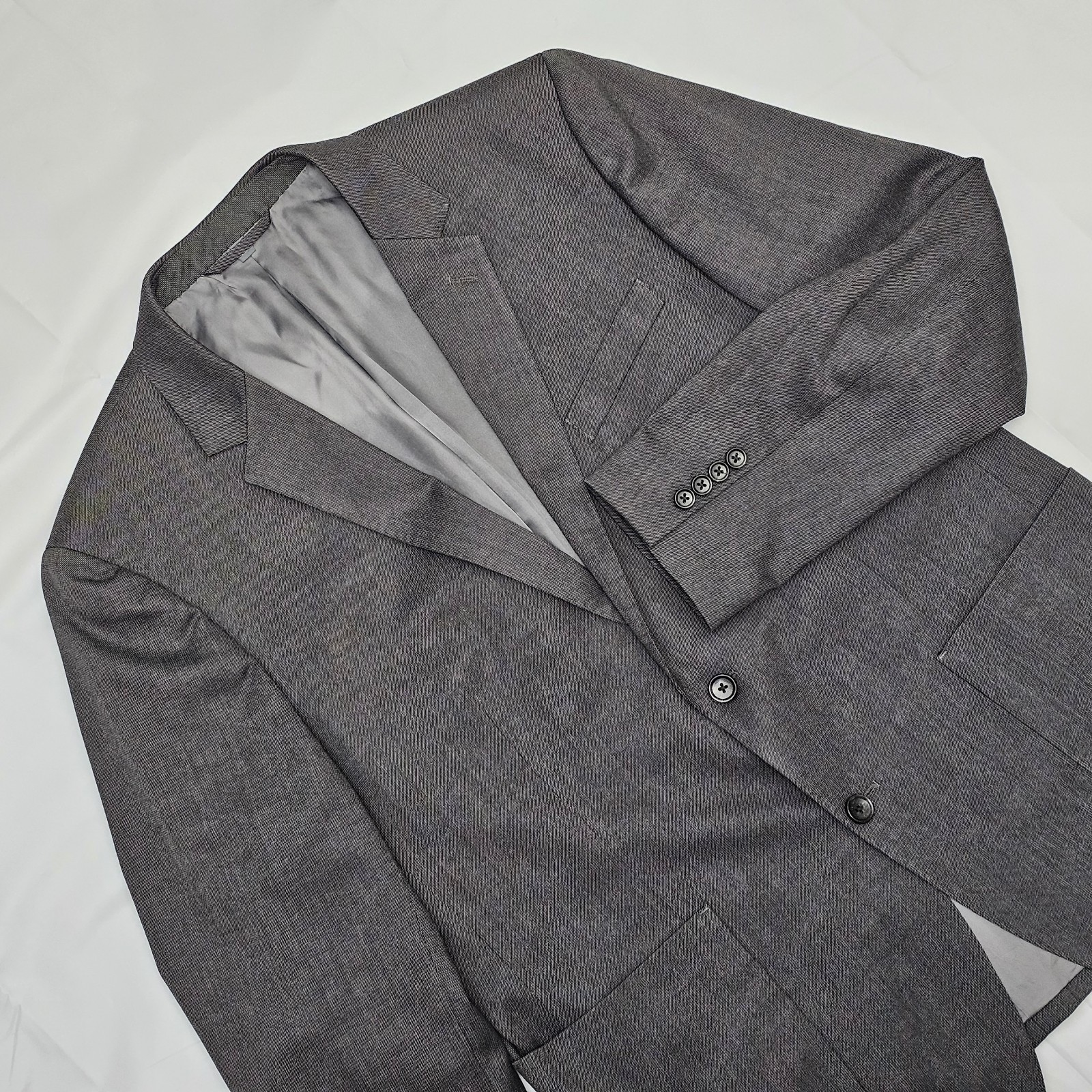 Bonobos Blazer Mens 44R Charcoal Grey Wool Blend Lanificio Comero Standard Fit