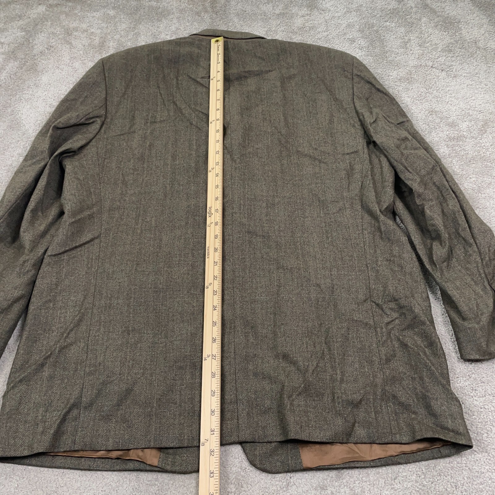 VTG Chaps Ralph Lauren Sport Coat Jacket Size 46R Brown Wool Tweed Blazer Canada