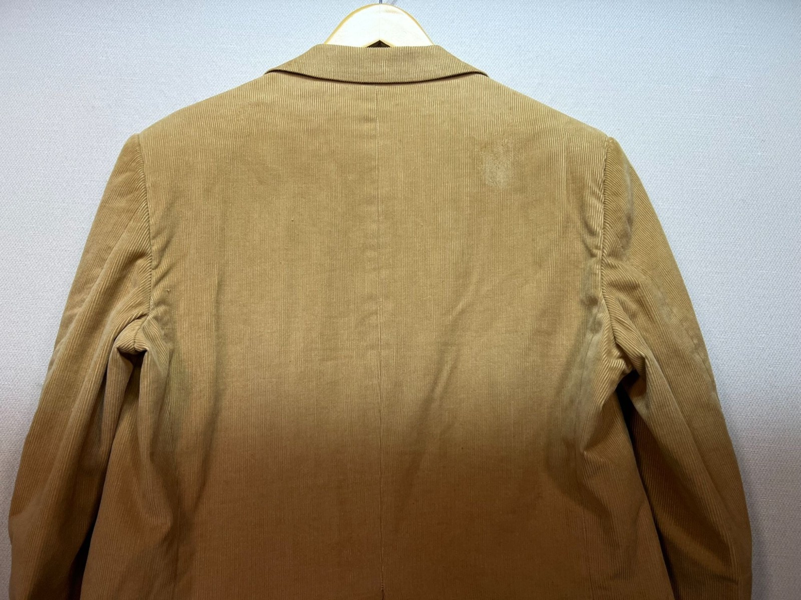 Lordsfield Mens Corduroy Sport Preppy Retro Coat Blazer 2 Button Size L Tan