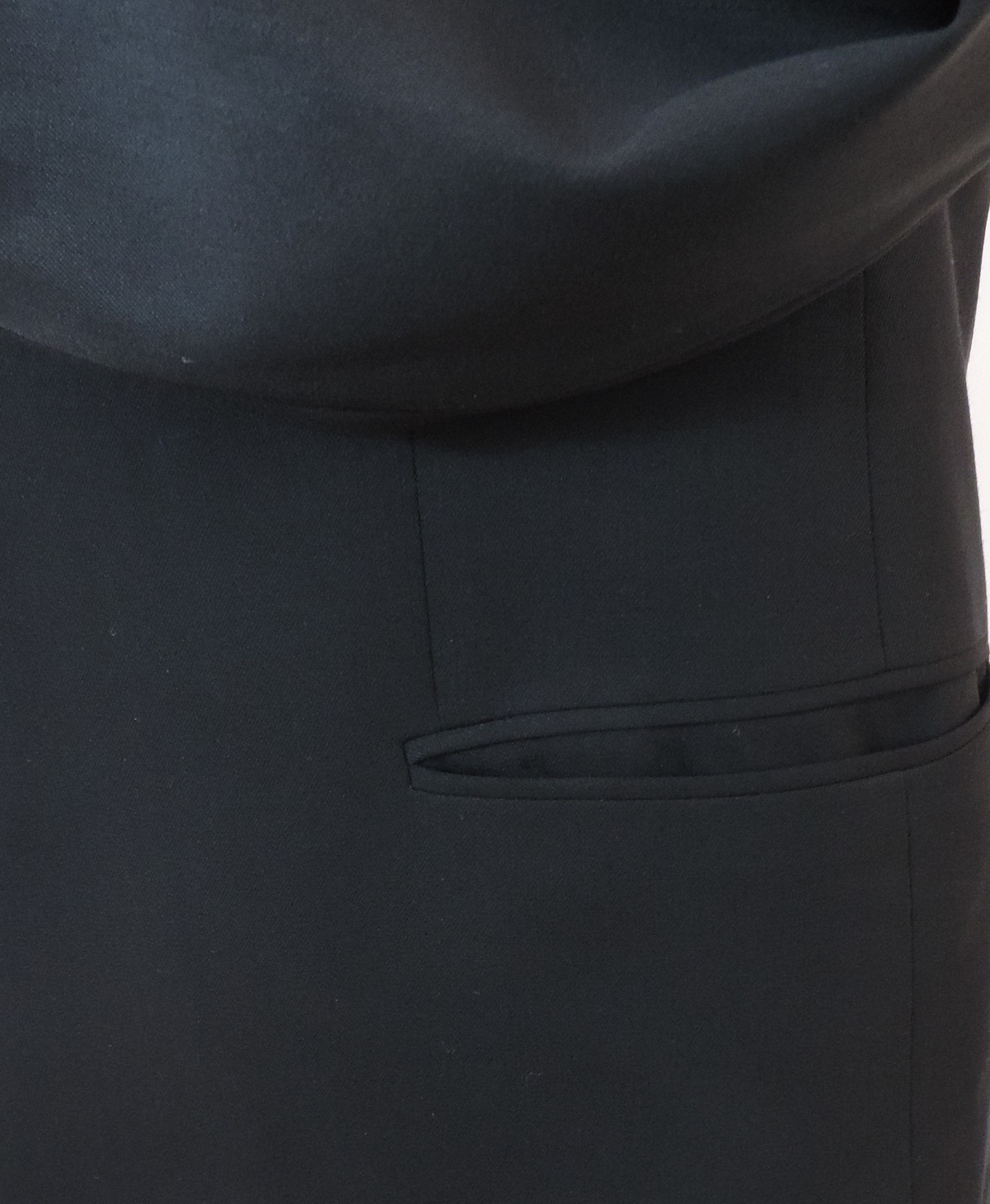 Brooks Brothers 346 Coat Jacket 44 R 97% Wool 3% Lycra Black Made in Jordan