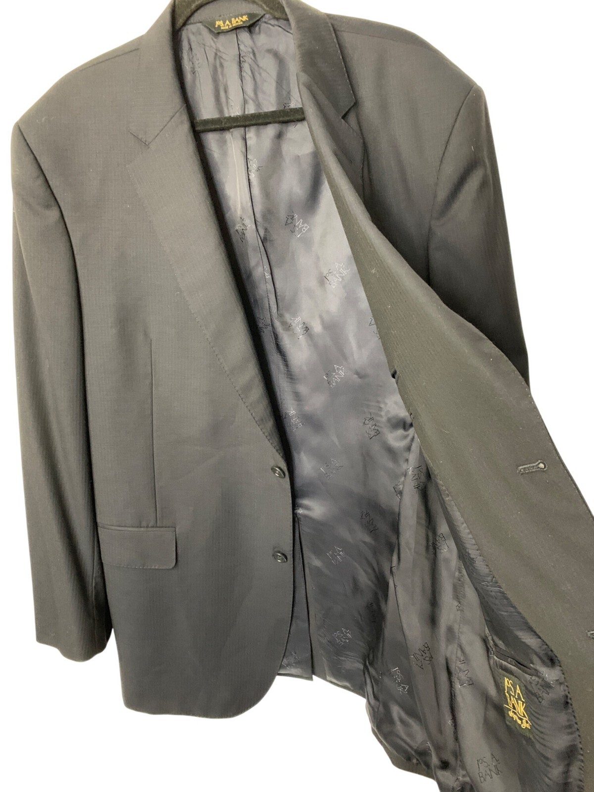 46L Mens Jos. A. Bank Signature Gold Wool Blazer Suit Seperate Jacket Navy