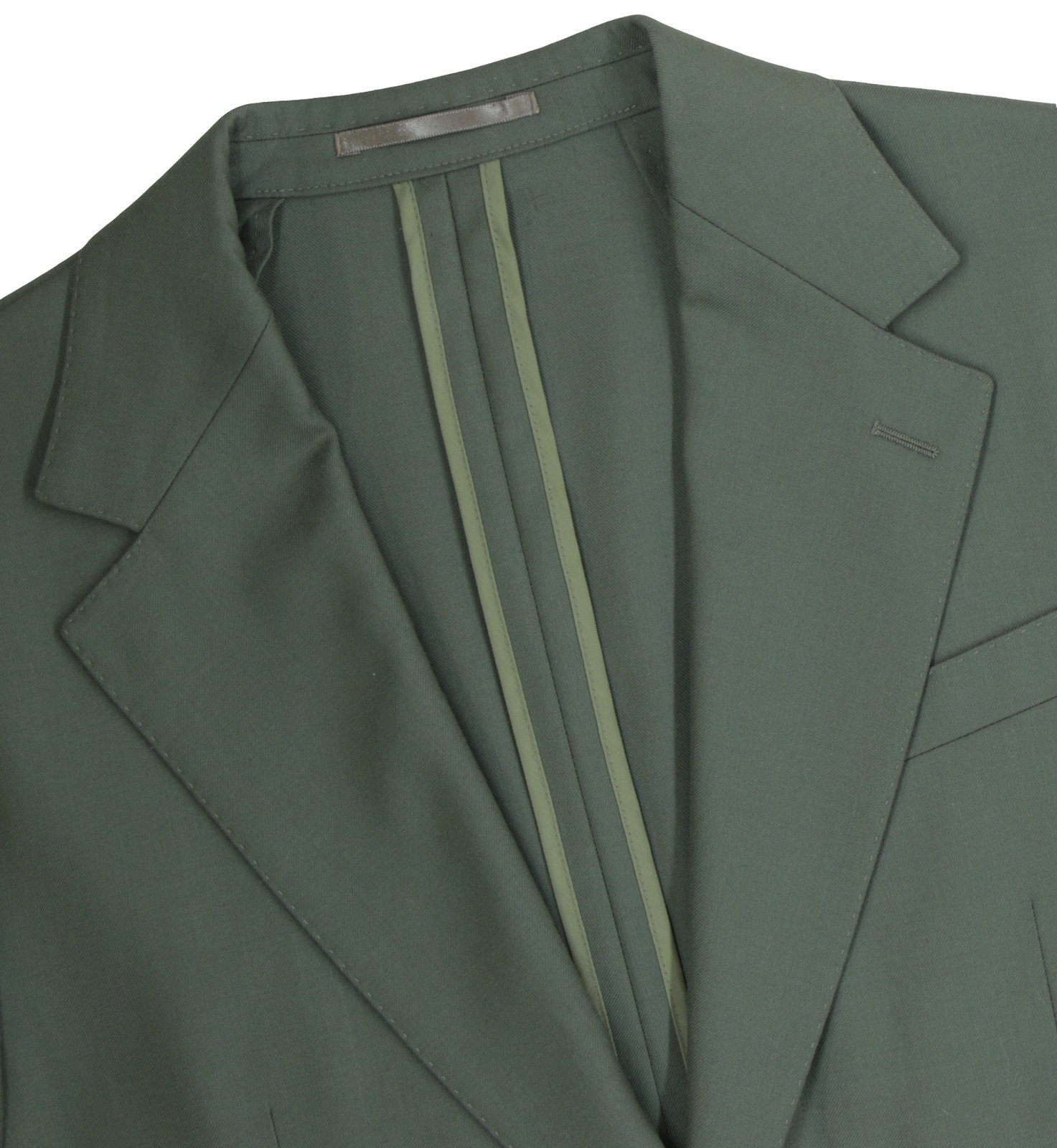 Men’s 38 R Bespoke Hacking Green 100% Wool Surgeon Working Cuffs Sport Coat