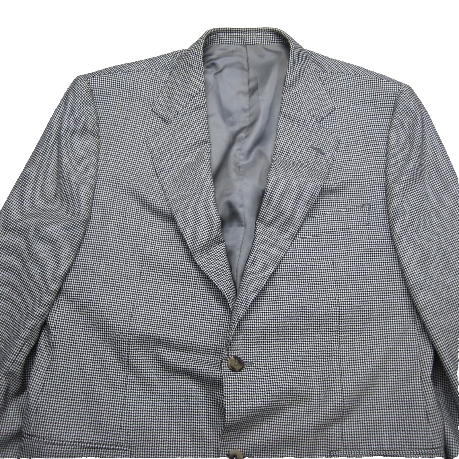 Ermenegildo Zegna Houndstooth Sport Coat Jacket Blazer 52R 42R 15 Milmil 15