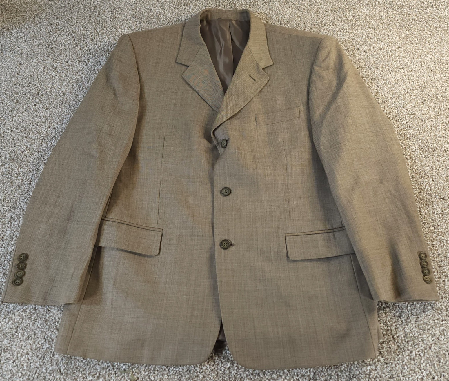 Lanificio Di Schio Blazer Jacket Mens 46R 3 Button Fine Merino Wool Italy Fabric