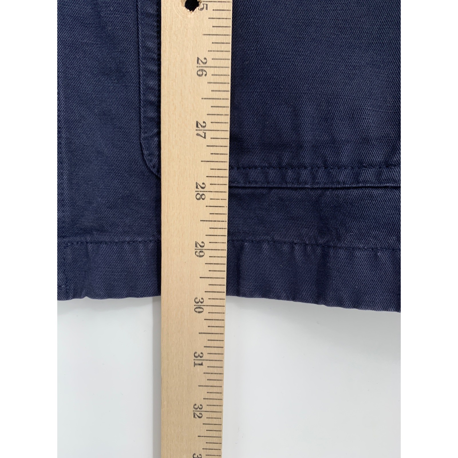Wallace & Barnes Blazer Jacket Mens 41R Navy Blue Cotton Linen Chore Lightweight
