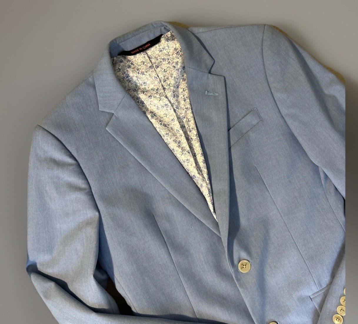 Egara Blue White Glenn Check Mens Suit Jacket 30×34 Regular Pants 30 X 32