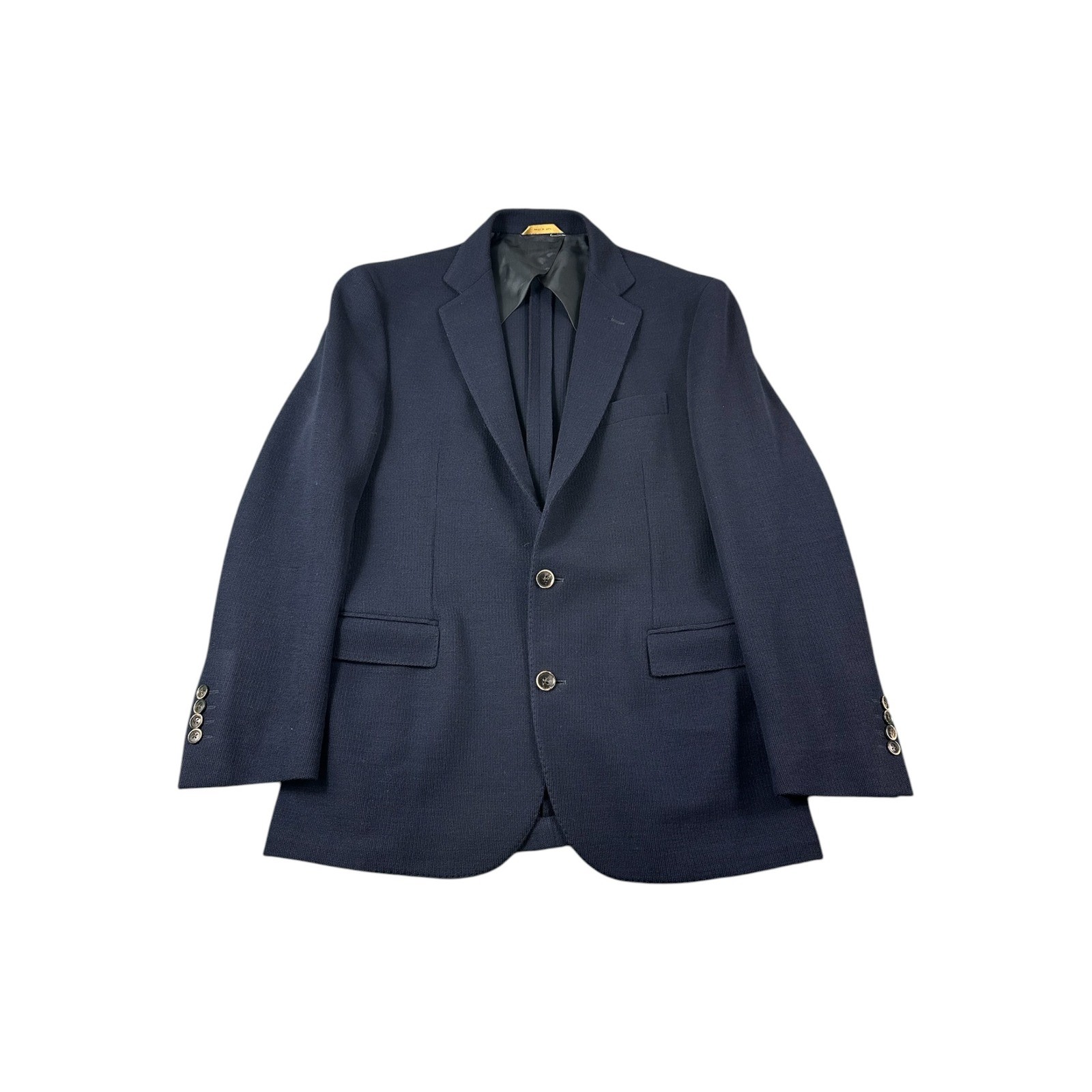 Brooks Brothers Regent Dondi Jersey Navy Wool Knit Sport Coat Blazer 42R Italy