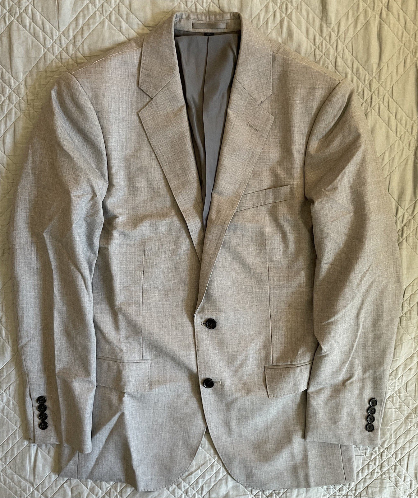 J. CREW Ludlow Slim-fit suit jacket in Italian wool in Gray NWT 40 R $550 28130