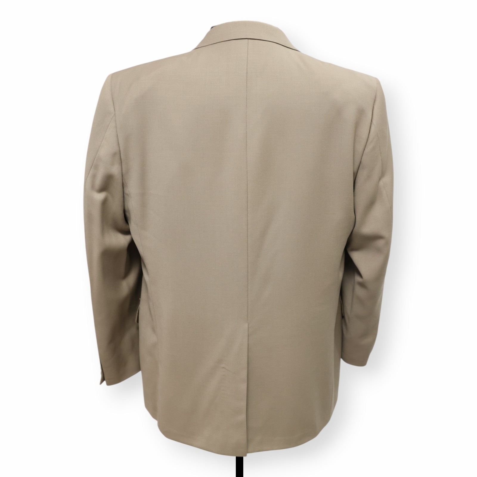 HICKEY FREEMAN mens solid brown tan 100% WOOL sport coat suit jacket blazer 44 R