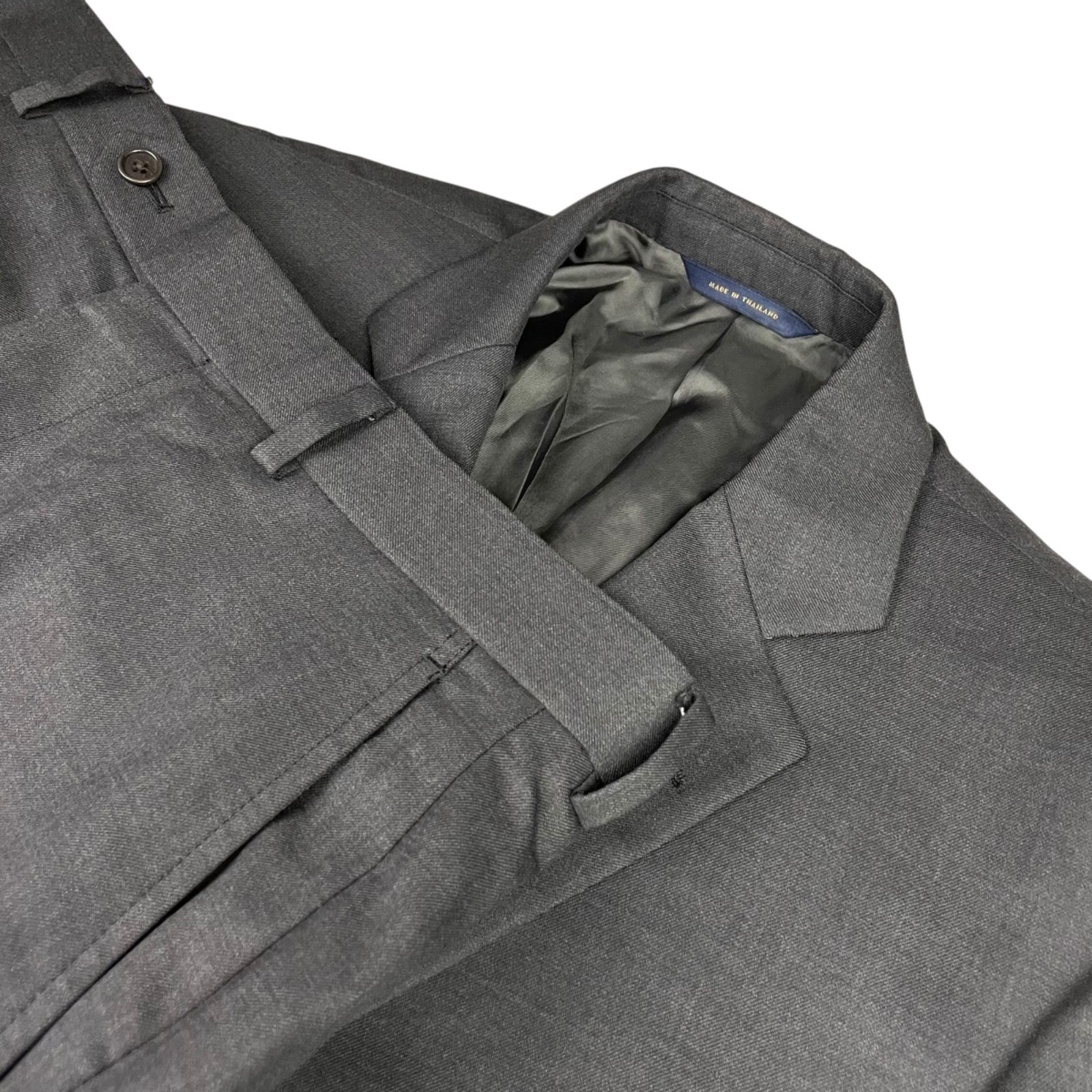 Brooks Brothers Men’s Wool Stretch 2-Button Suit Gray • 41L | 35×32