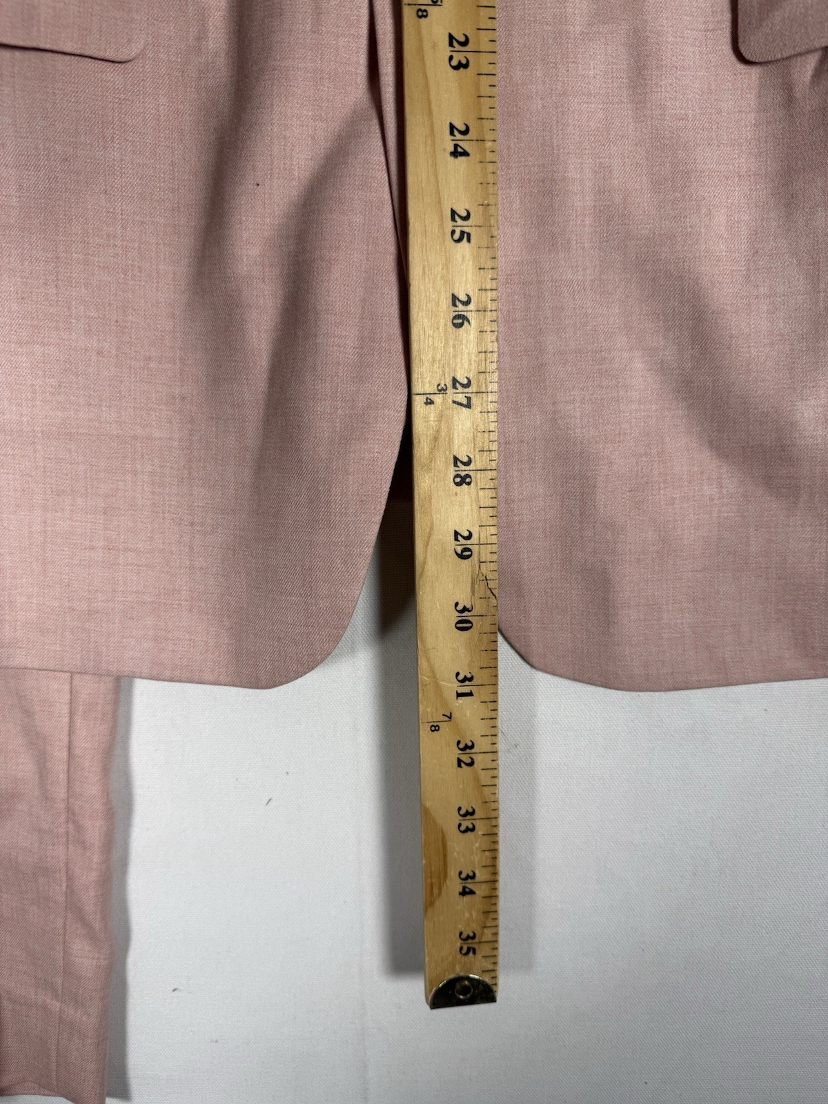 Banana Republic Suit Sport Blazer 38R Pink Rayon Unlined Tailored Pants 32×30