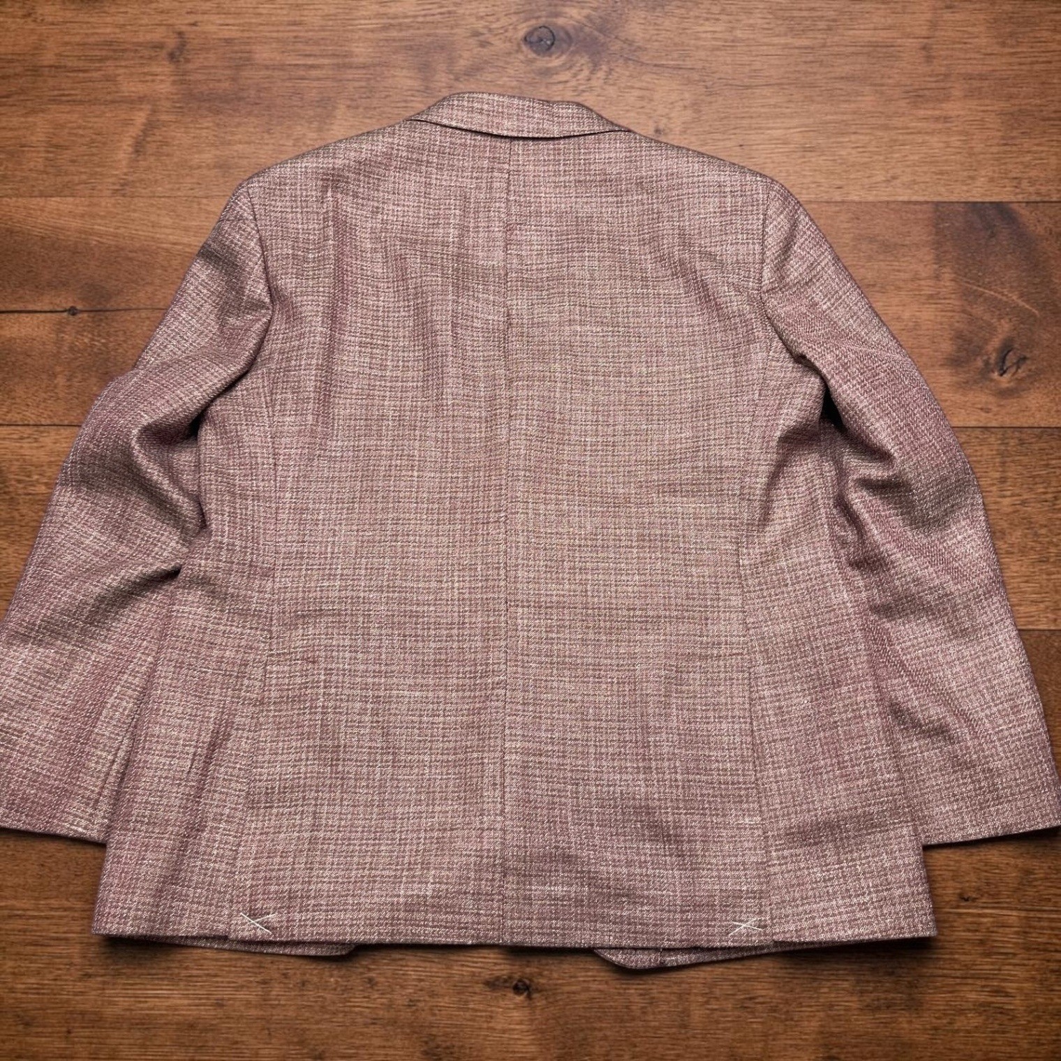 Joseph Abboud San Ildefonso Hamilton Soft Blazer 42S Rose Brown Wool Silk Linen