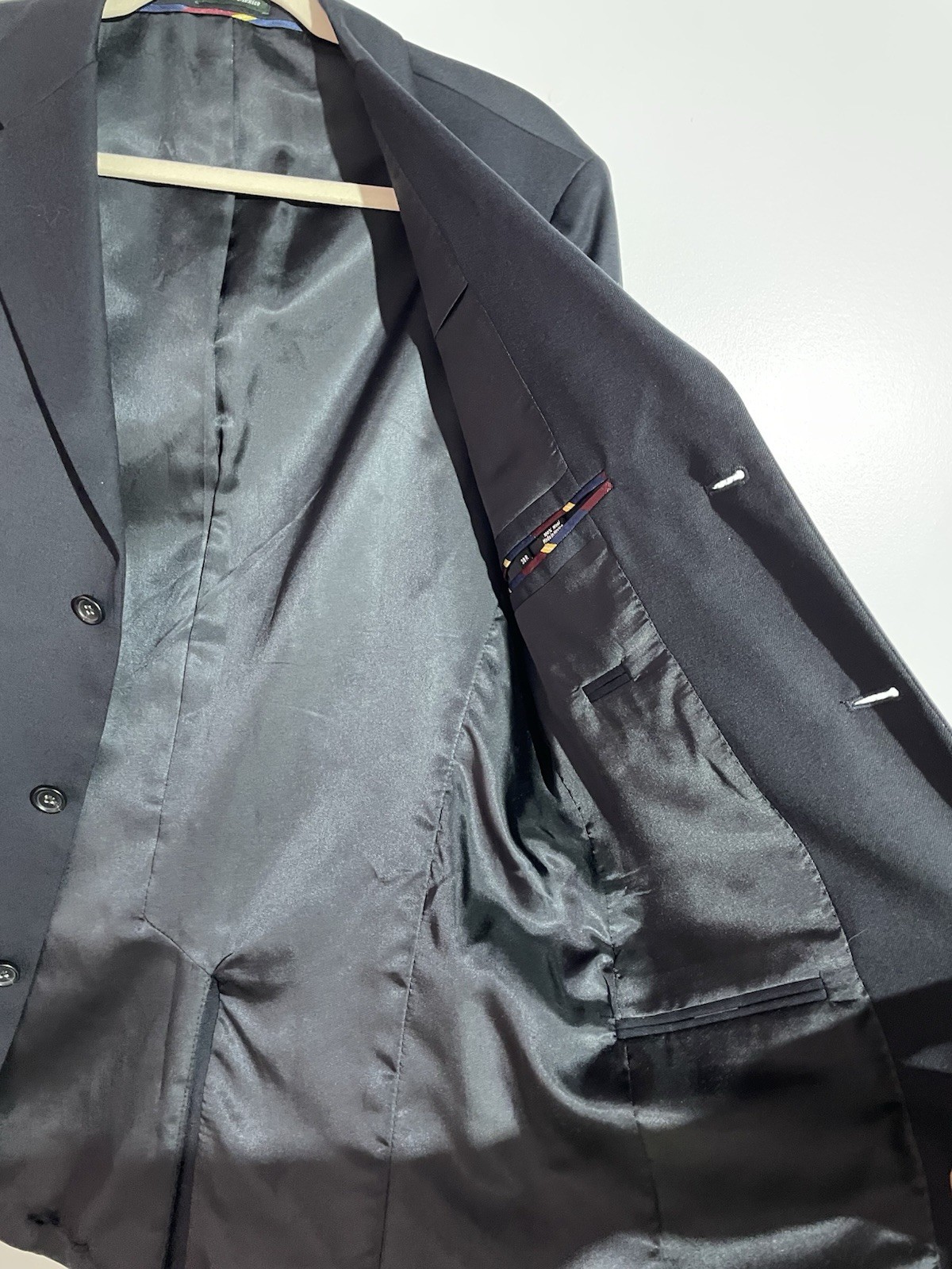 J Crew Blazer Mens 38R Blue Wool Sport Coat Business Office Made In Mexico