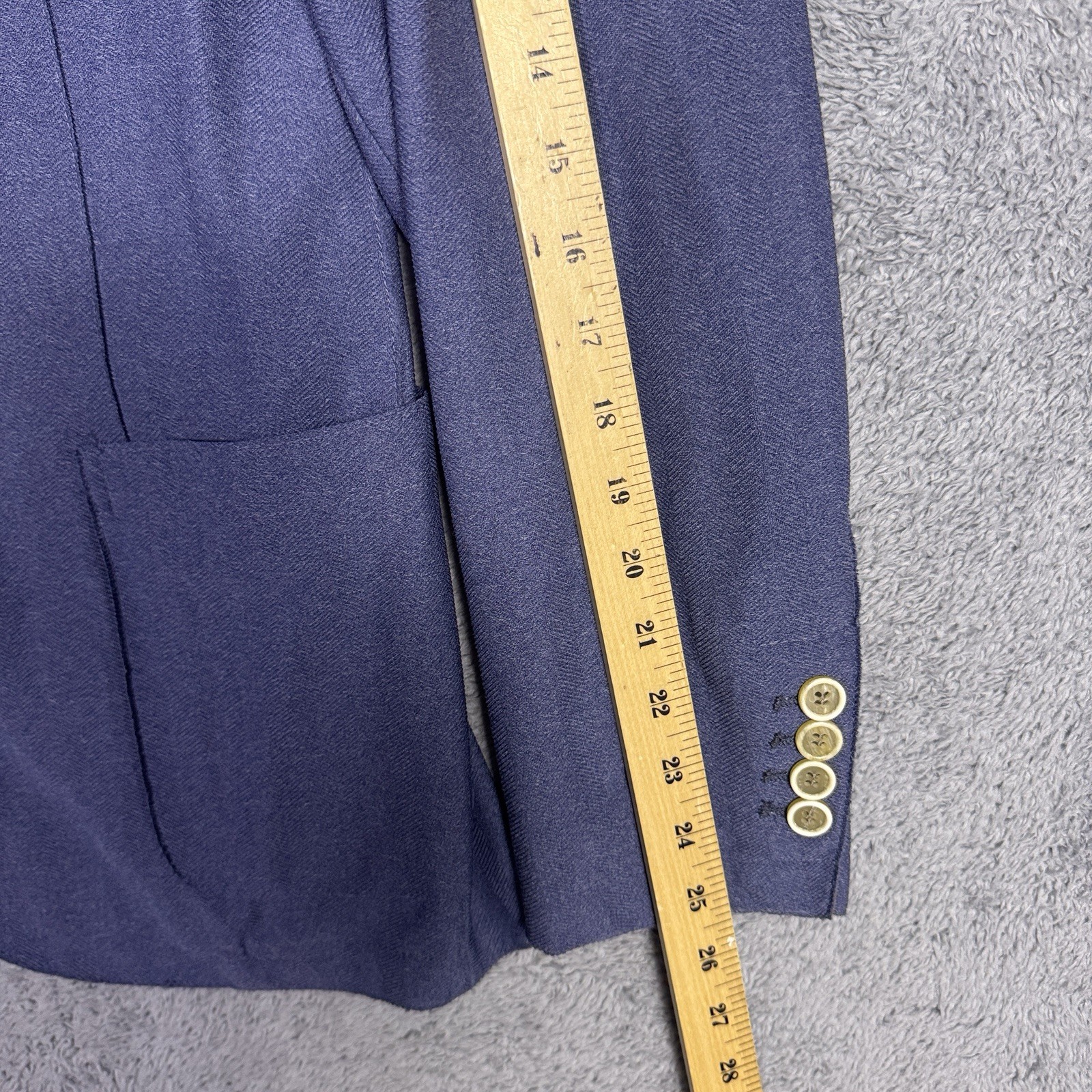 Eleventy Blazer Mens IT 50 US 38 Unstructured Sport Coat Raw Seams Lightweight