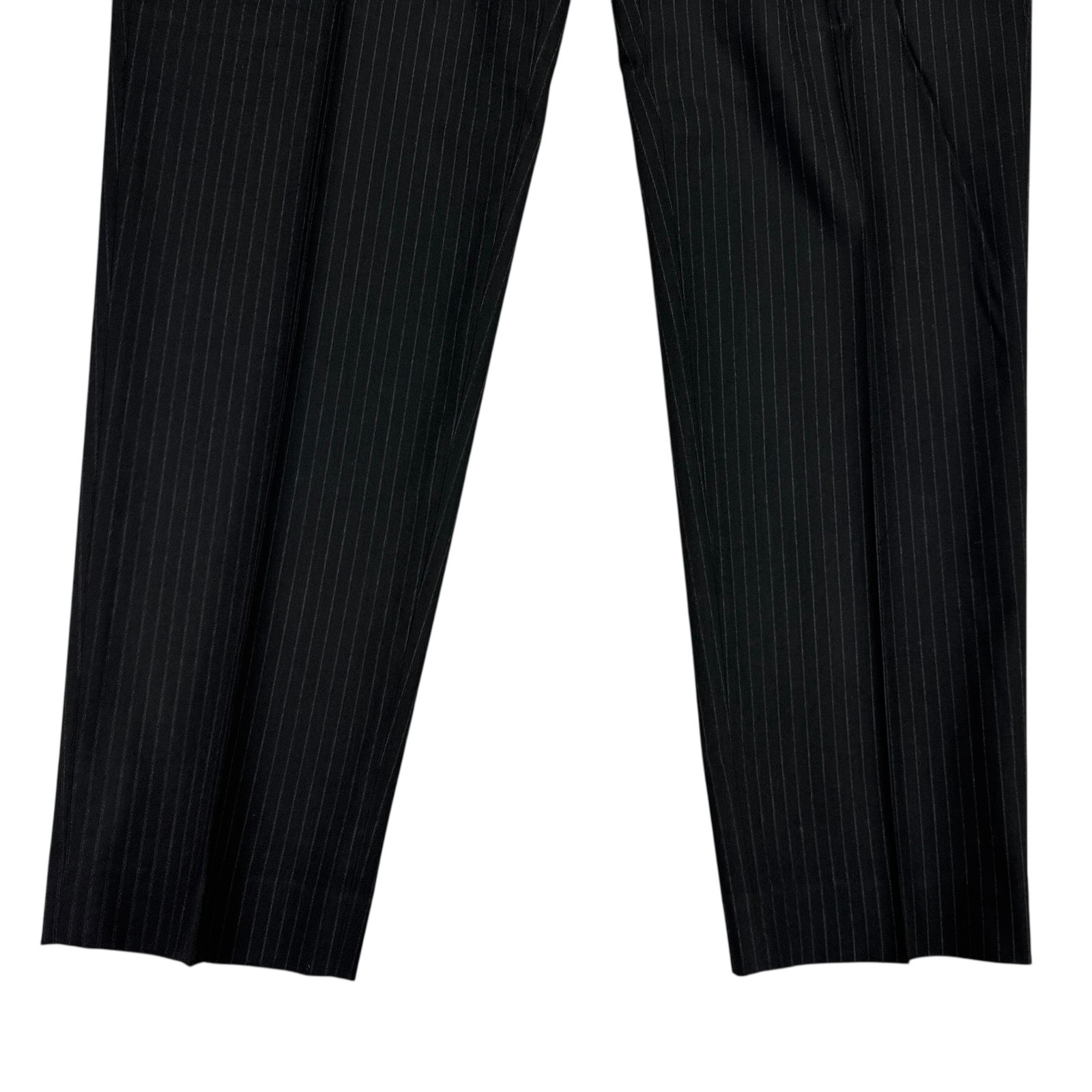 Nautica Mens 2-Piece Modern Fit Active Stretch Pinstripe Suit Black 44R 38W