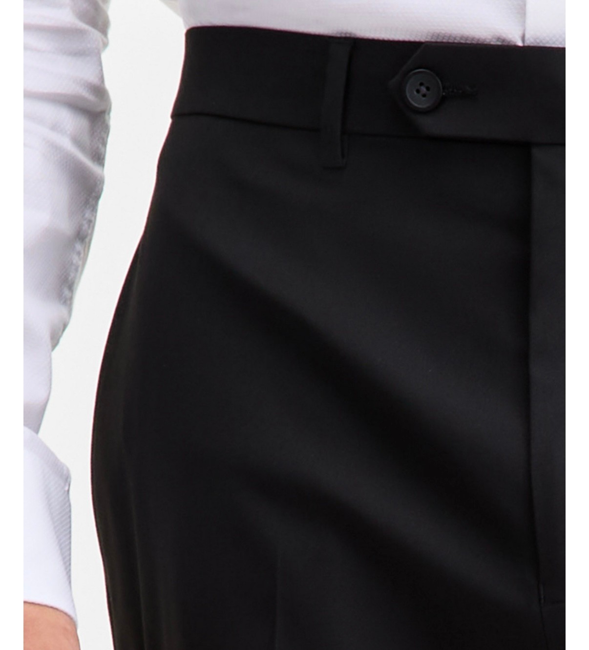 $395 NEW IZOD Mens 38S Solid Black Soft 2 Piece Suit With Dress Pants 32×30