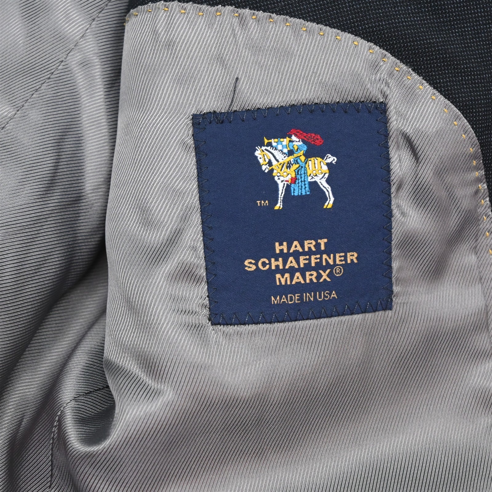 Hart Schaffner Marx 40S 34×29 Gray Wool USA Made Mens Jacket Pants Suit