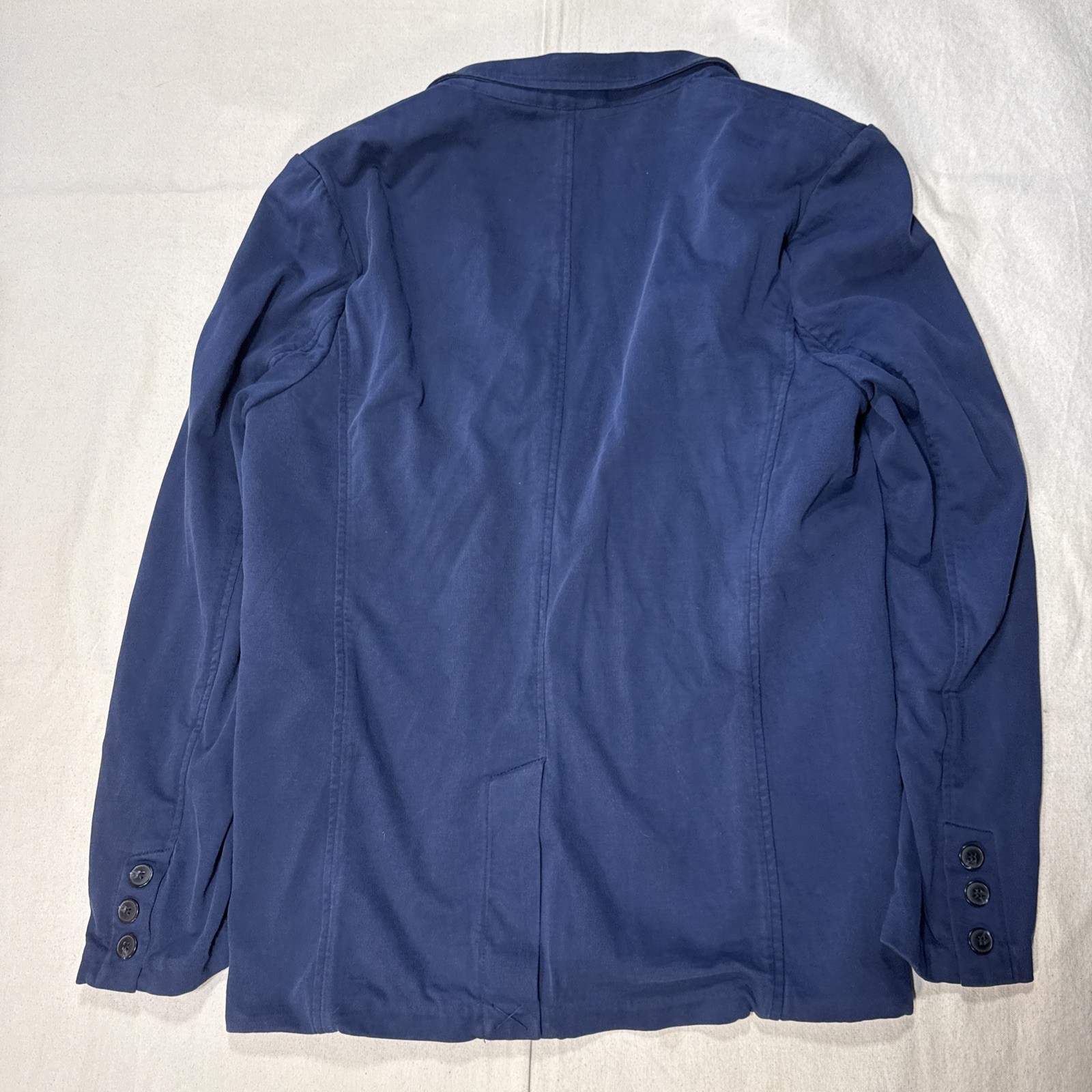 Marine Layer Knit Blazer Navy Modal Blend Stretch Unstructured Jacket Men’s 42