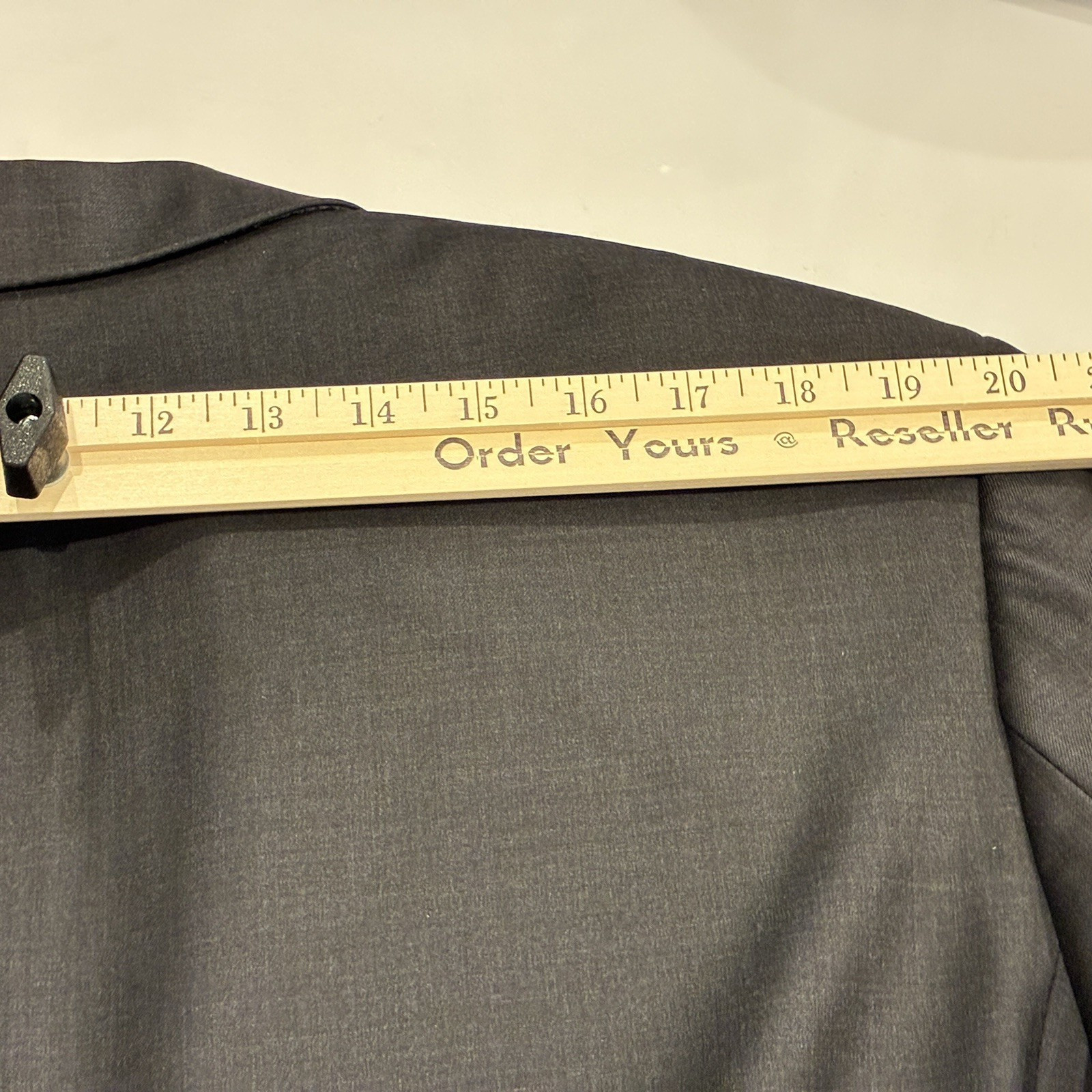 Santorelli Linea Blu Blazer 100% Super 140s ExtraFine Merino Wool Men 42R Black