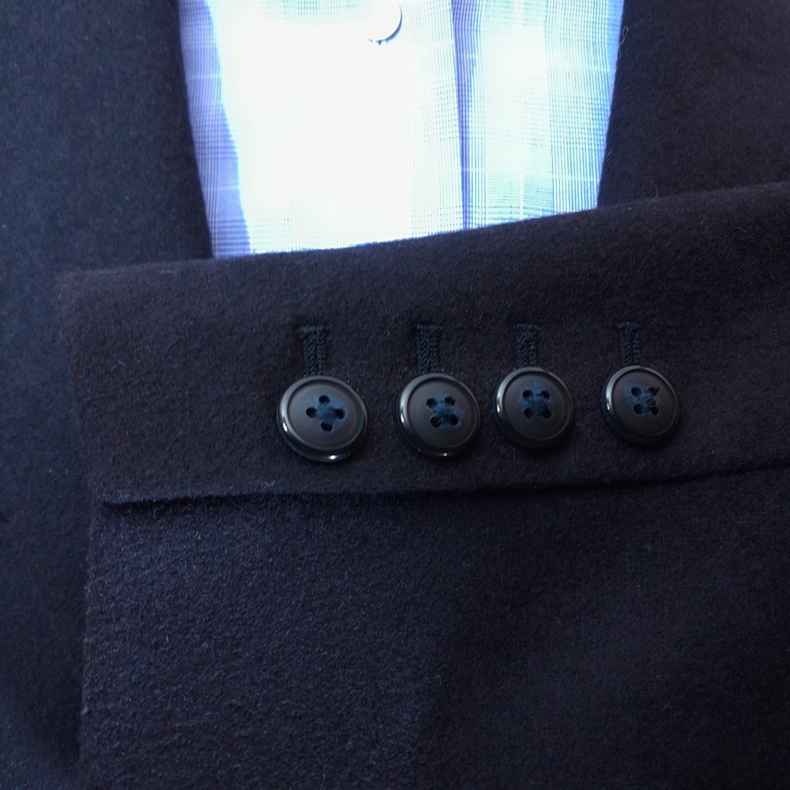 L.L. BEAN Men’s Size 44R CASHMERE & Wool Fall & Winter Casual Blazer Solid Black
