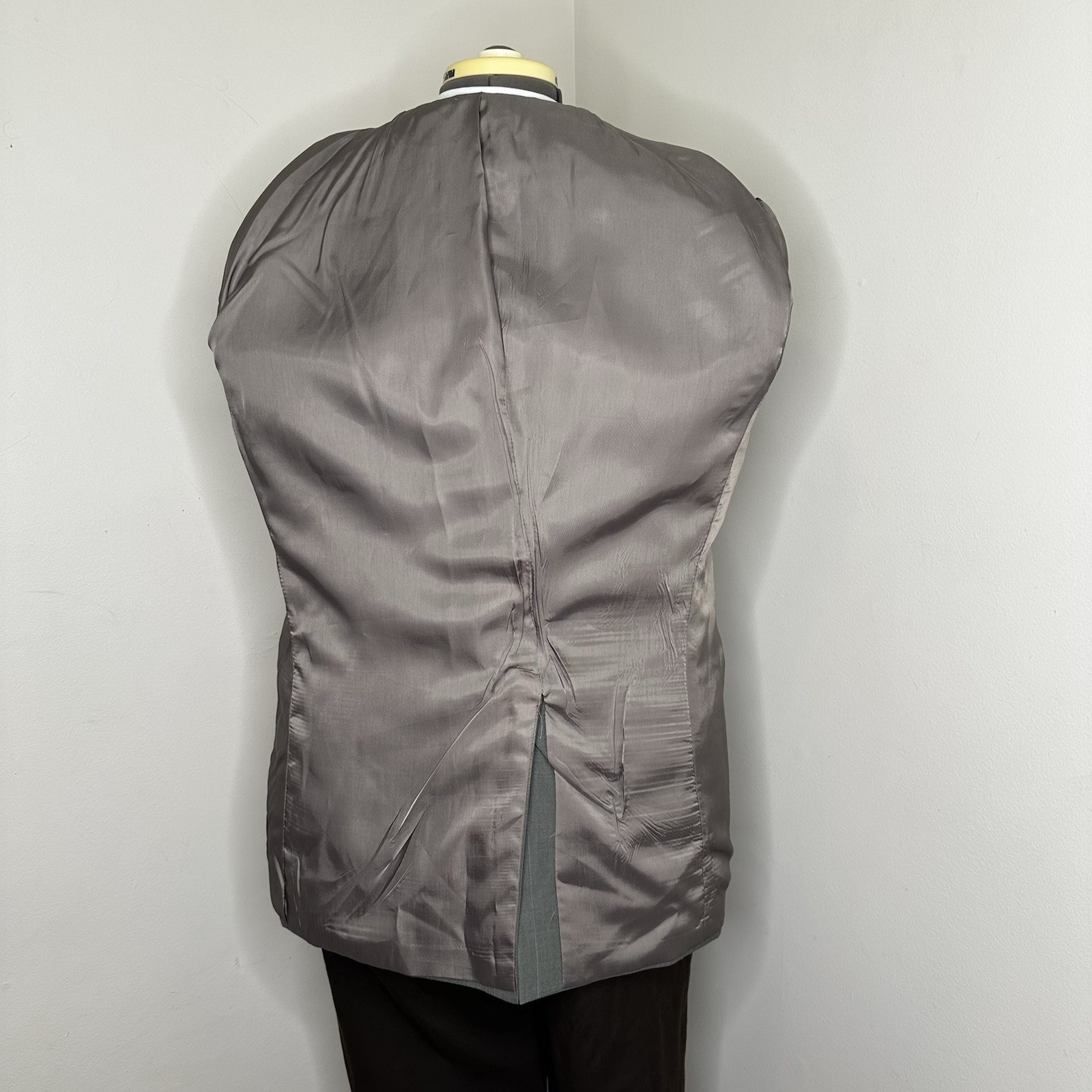 VTG Haggar Imperial Mens 41R Blazer Sport Coat Suit Jacket Gray Striped USA