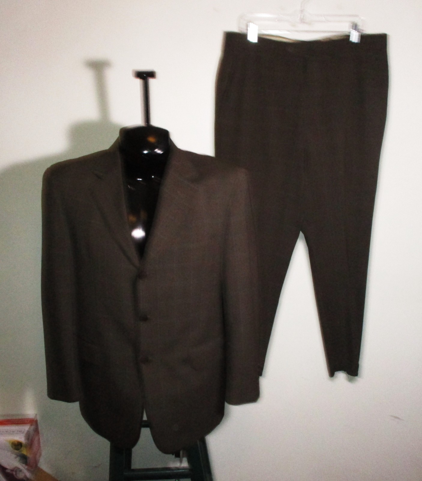 COPPLEY «David Wood» Brown Wool 2 Pc Suit Men’s Size 42R, 36X28