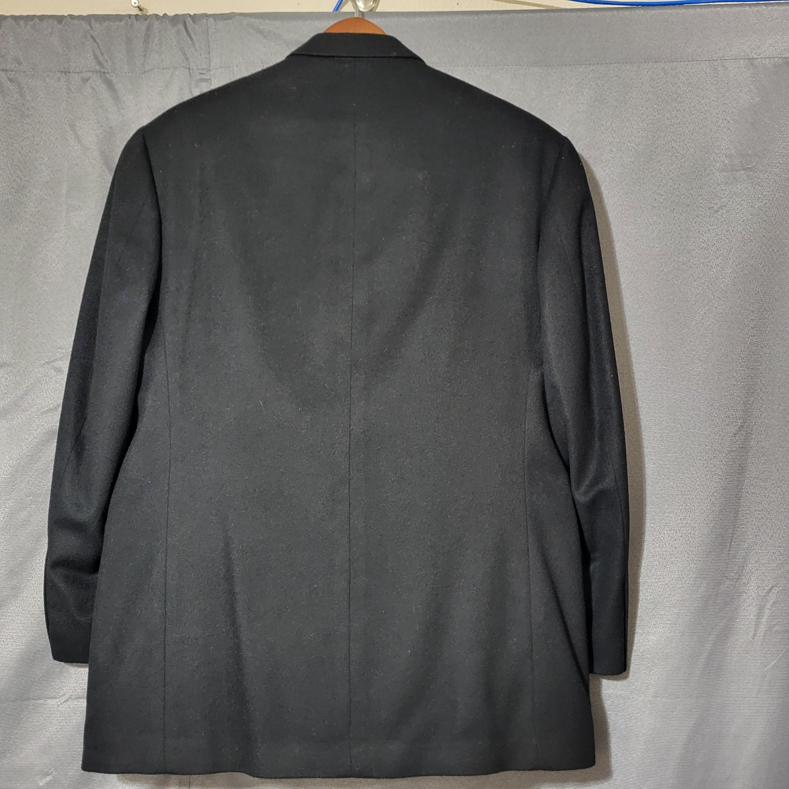 Alfani Blazer Mens 38R Black 100% Cashmere Sport Coat Jacket Made In Mexico