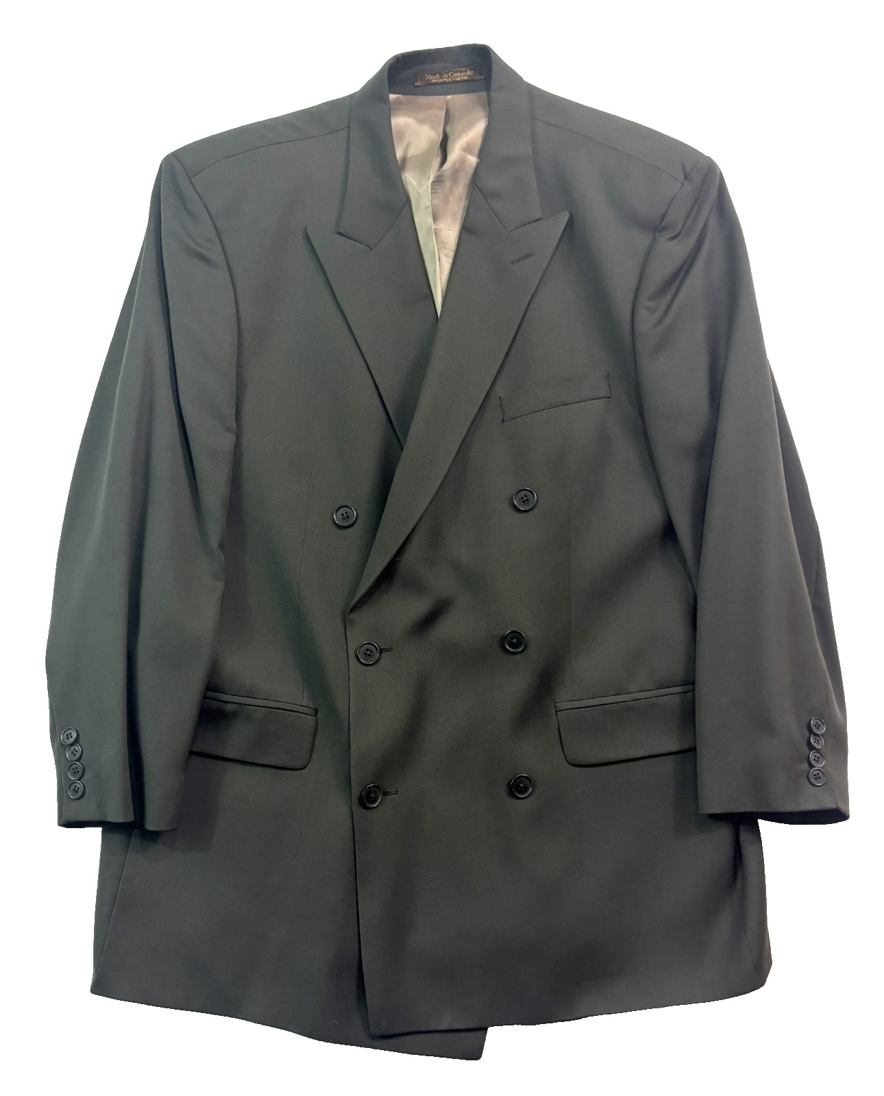 vtg 90s Ralph Lauren 43S Olive Green Blazer Jacket Double Breasted Sport Coat