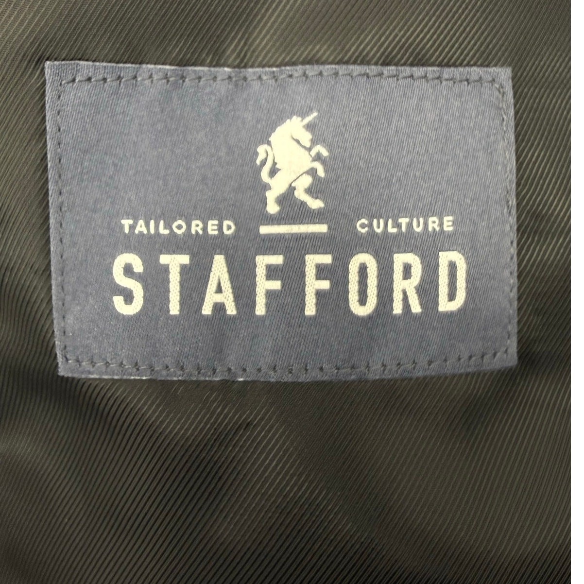 Stafford Gray Merino Wool Sport Coat Blazer Classic Fit 50R Mens 100% Wool