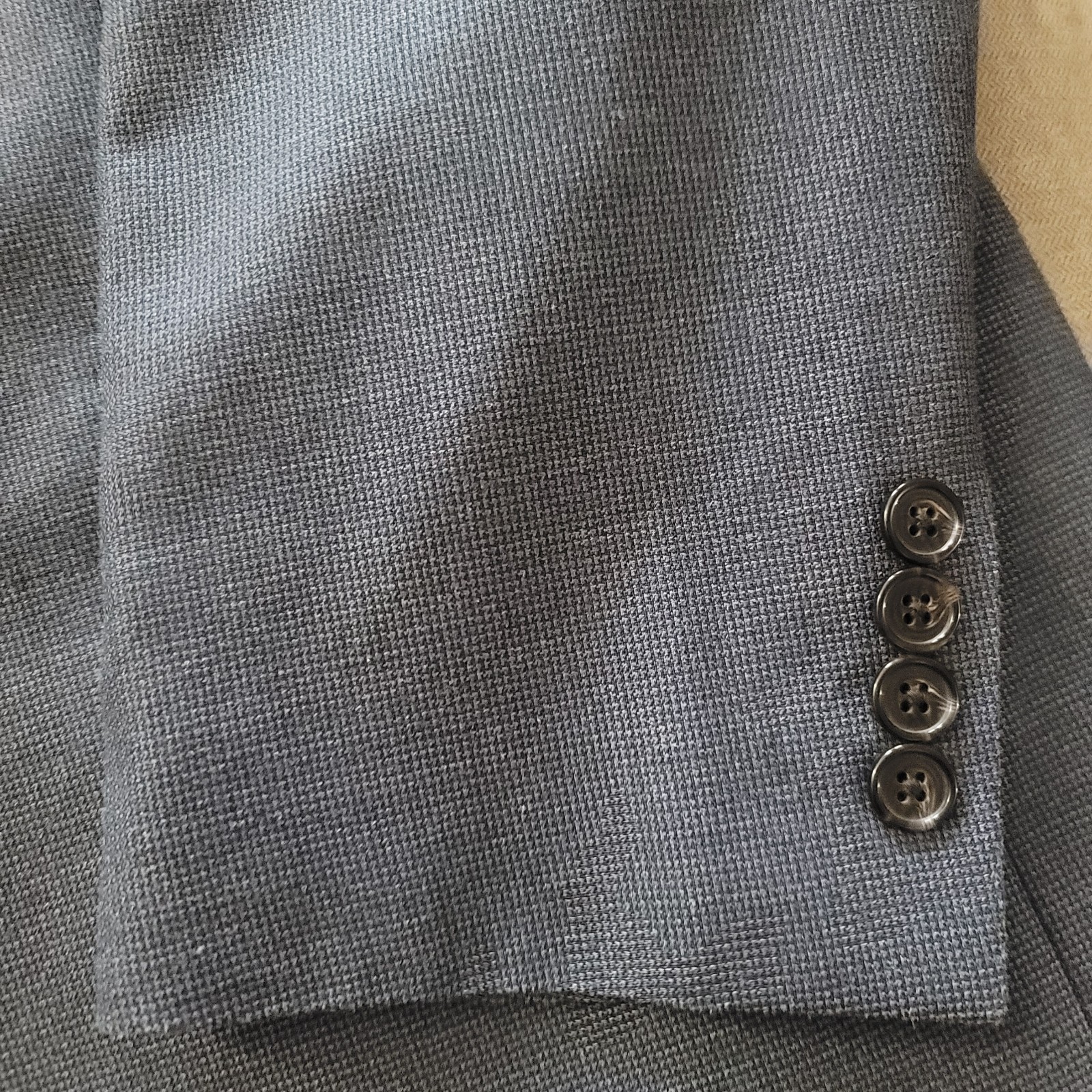 Lauren Ralph Lauren Men’s Blue Silk Wool 2 Button SportsCoat Size 42 Short