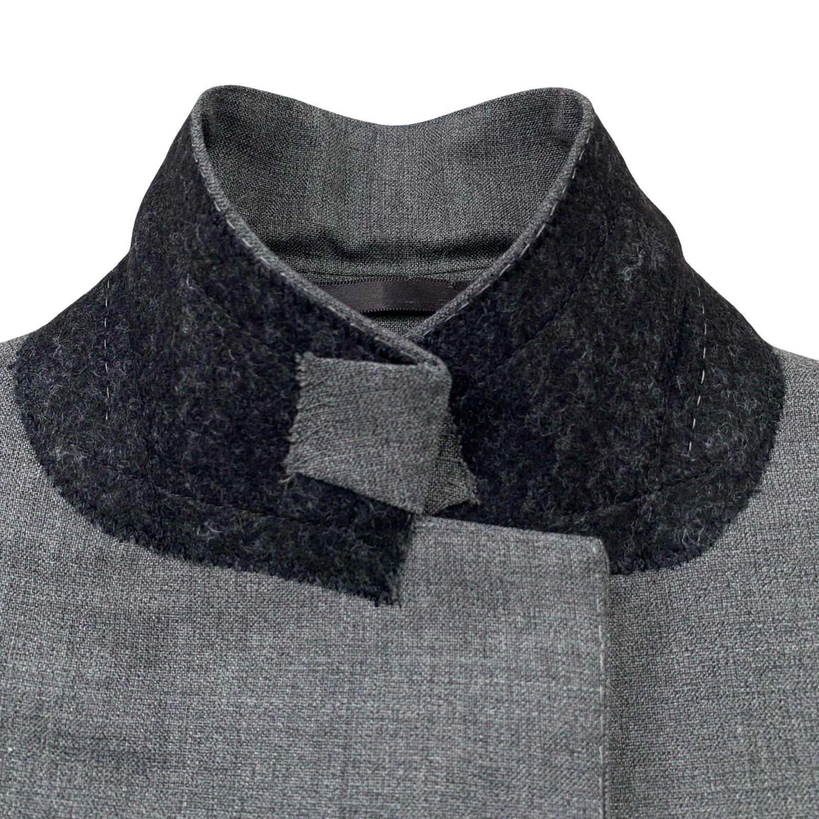 Mint! 40 R Proper Cloth X V.B.C. » 21 Micron » Merino Wool Solid Grey Suit