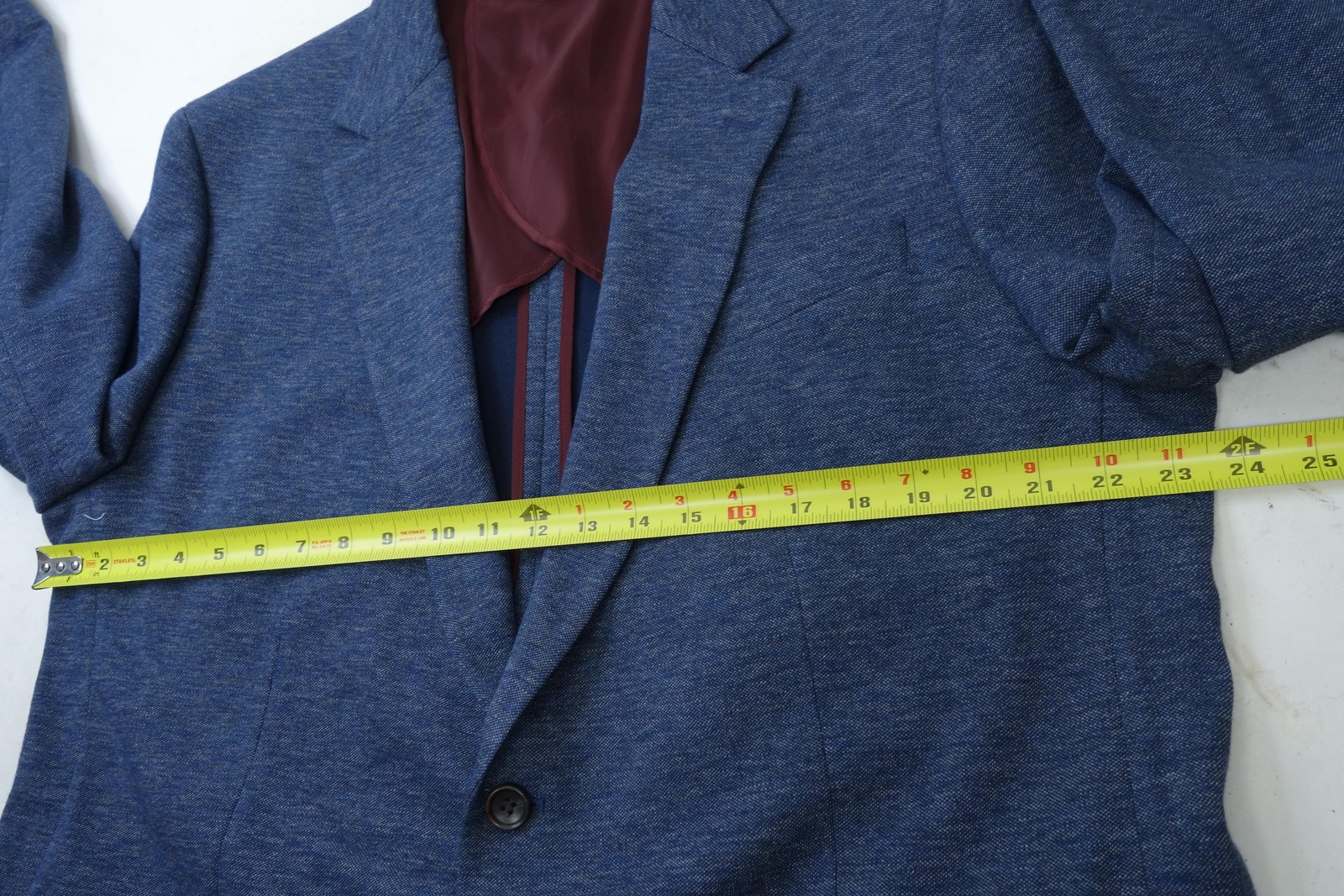 Bonobos Sport Coat Mens 48L Blue Jersey Knit Slim Fit Blazer Jacket Casual