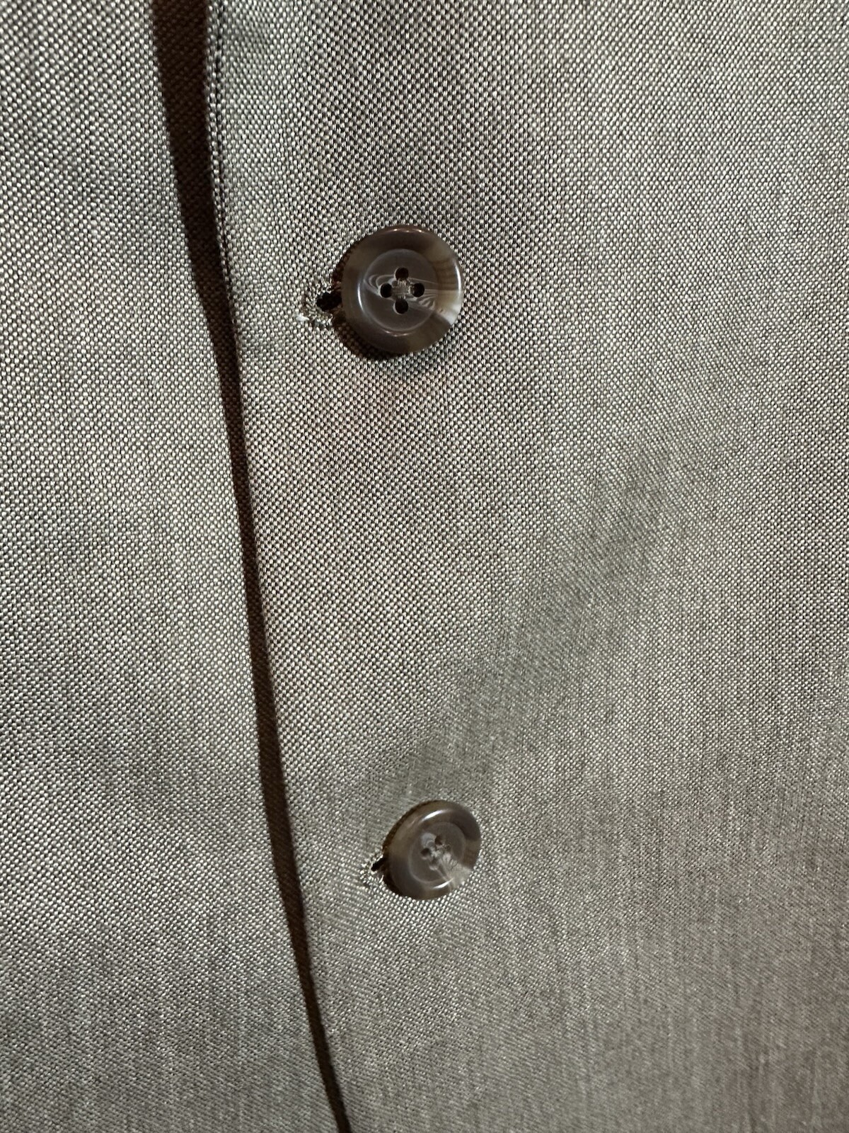 Chaps Mens Beige Poly Rayon Linen 2 Button Lapel Summer Party Blazer Jacket 44R