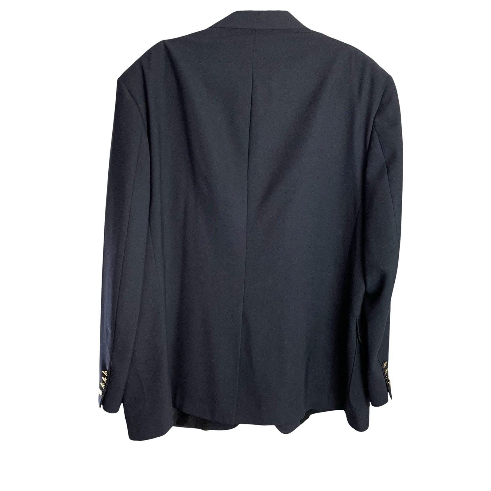 Vtg Lacrosse Mens Nautical Blazer Size 52L Navy Wool 2 Gold Button Vented USA