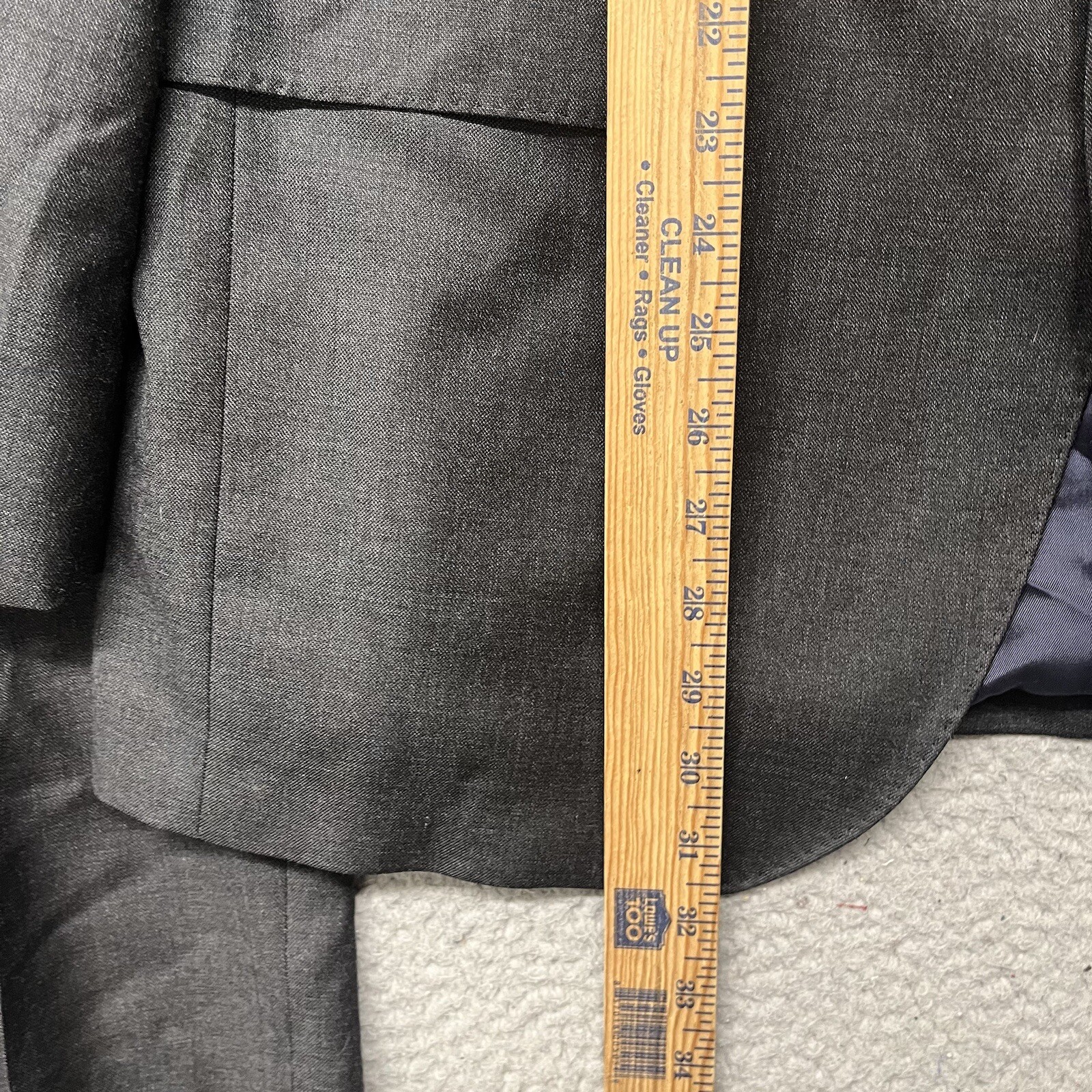 Loro Piana Daniel Cremieux Suit Mens 46 L 40×28 Gray Zelander Merino Wool Italy