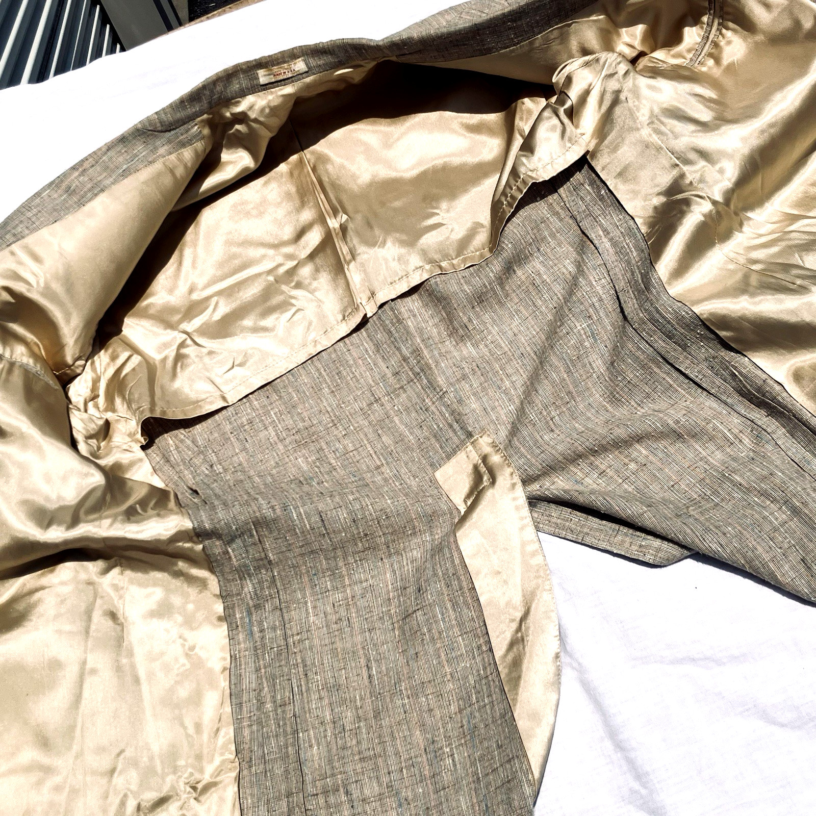 Regent Clothes Sport Coat Vintage Fleck Tan Summer 42 43 Retro Academia Preppy